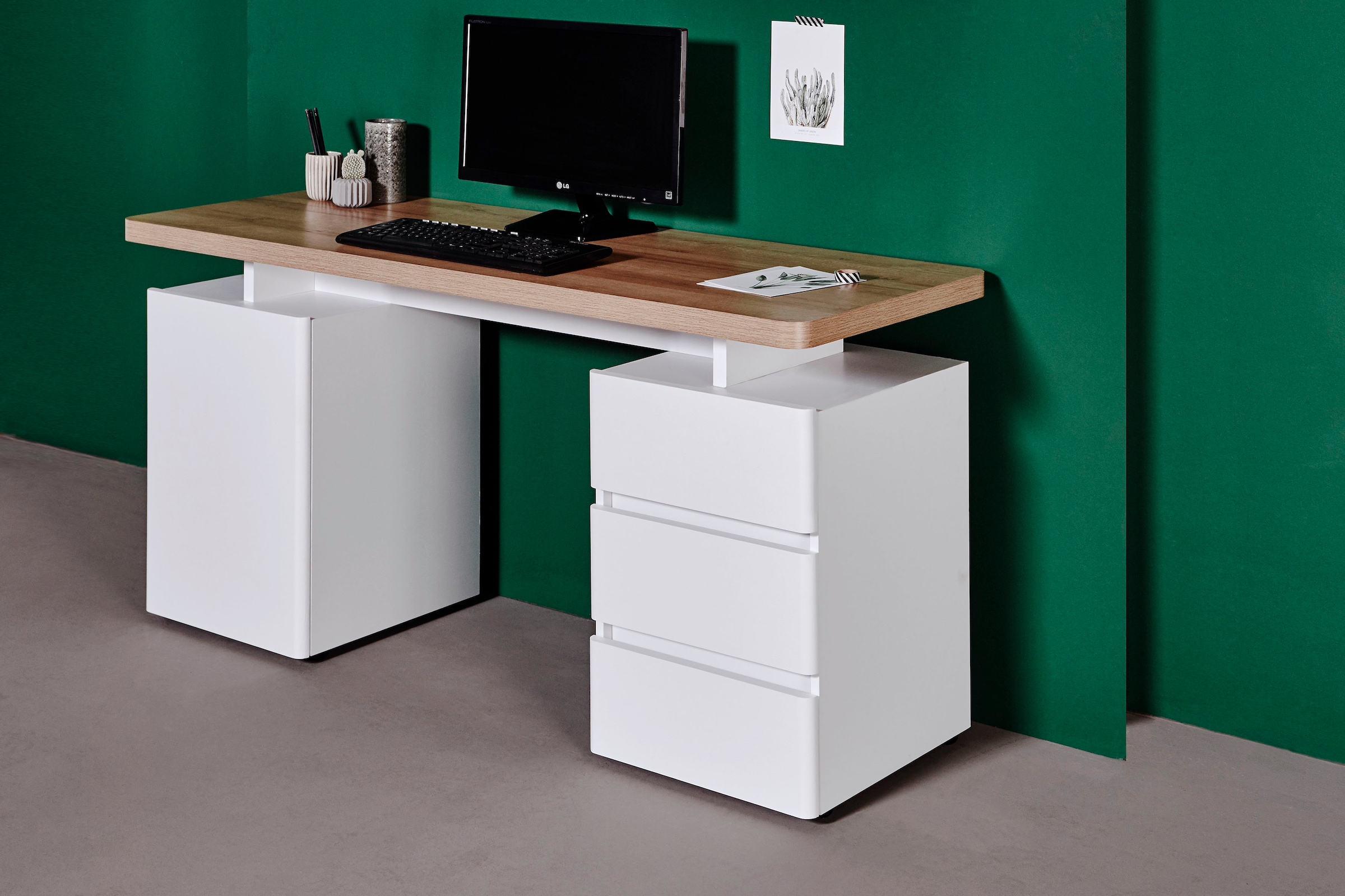 Jahnke Schreibtisch »CU-LIBRE C 250« wechselseitig montierbar