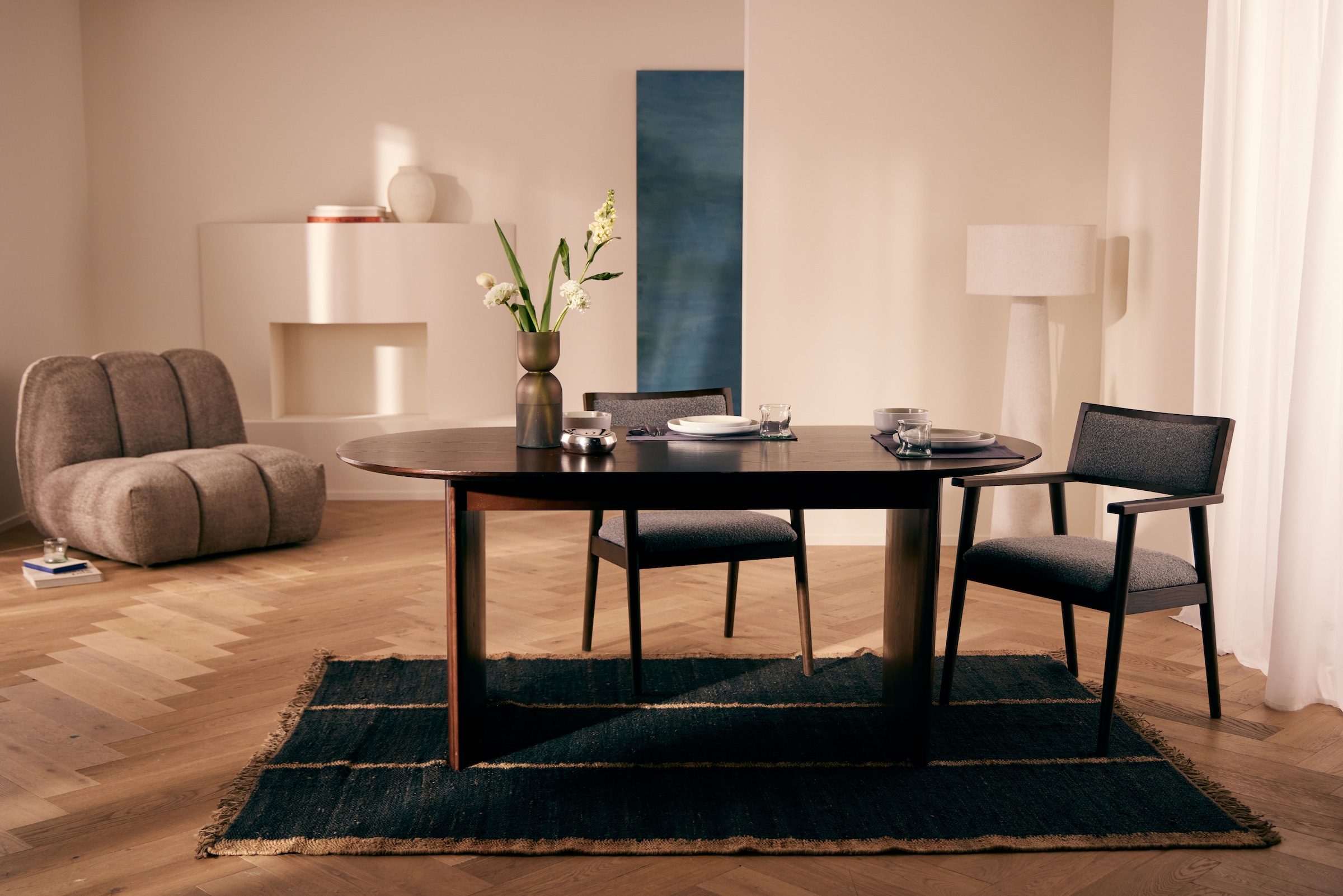 LeGer Home by Lena Gercke Esstisch »Melinda« aus massivem Eschenholzfurnier, in zwei Breiten erhältlich