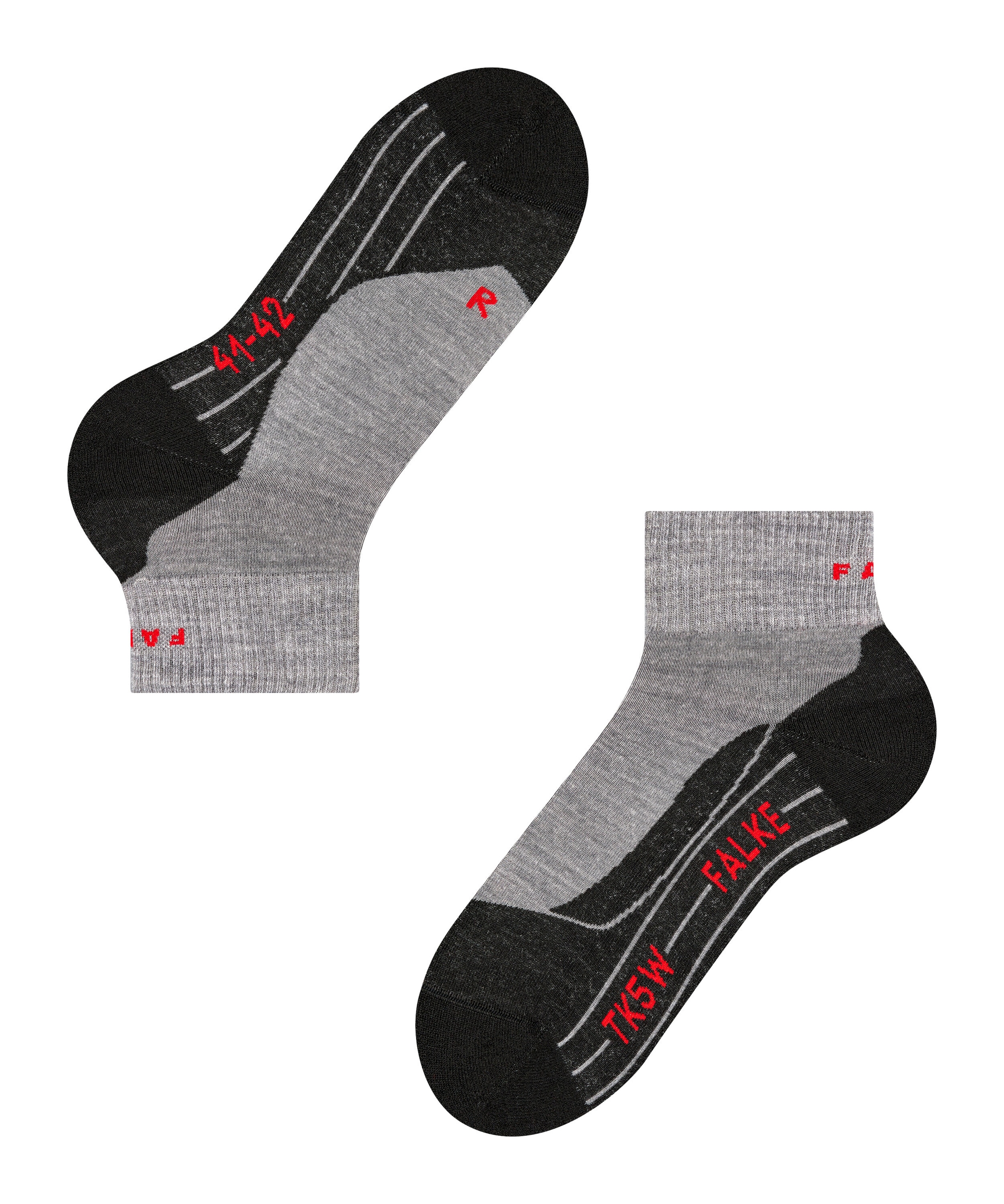 FALKE Chaussettes de randonnée »TK5 Wander Short« pour randonnées de loisirs, longueur cheville, avec couture plate des orteils