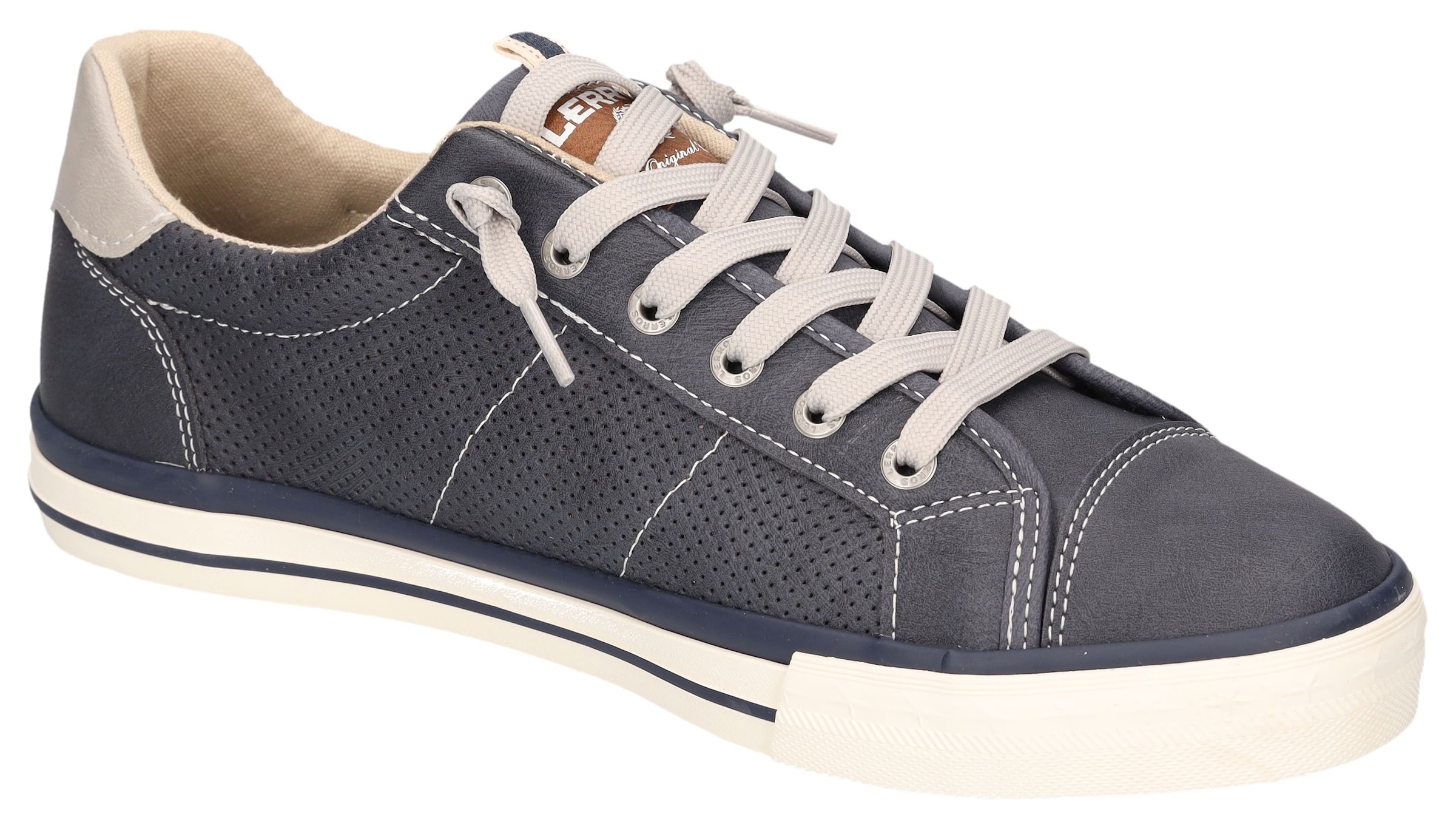 LERROS Baskets slip-on  Sneaker de loisirs, chaussure basse, chaussure à enfiler avec couture décorative
