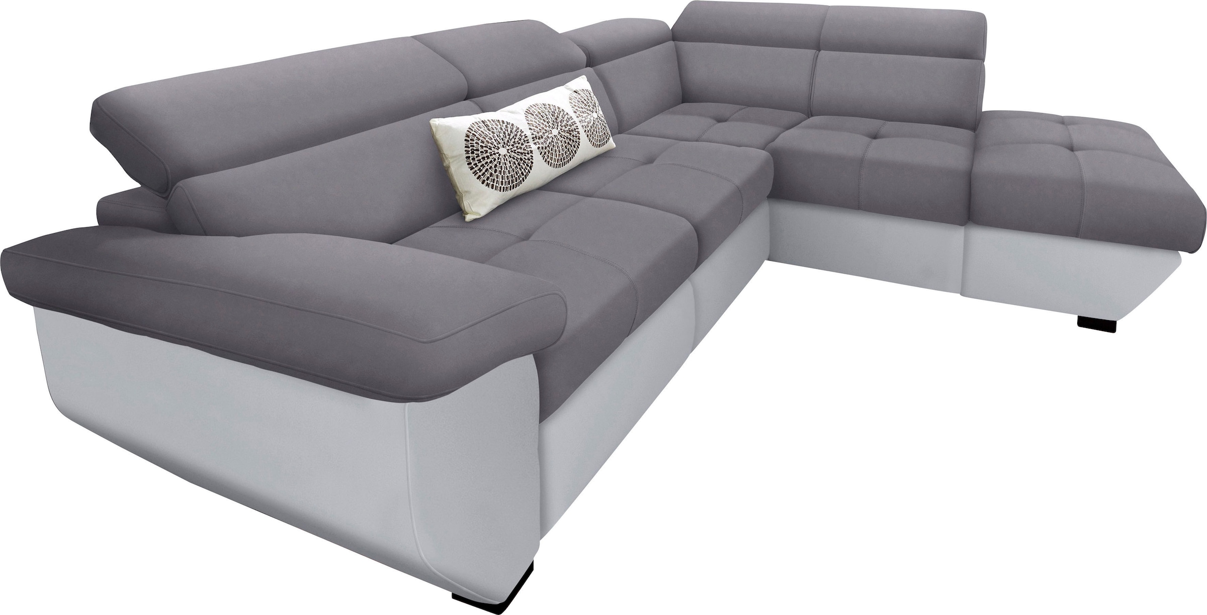 COTTA Canapé d'angle »Speedway L-Form« mit Kopfteilverstellung, wahlweise mit Bettfunktion & Bettkasten