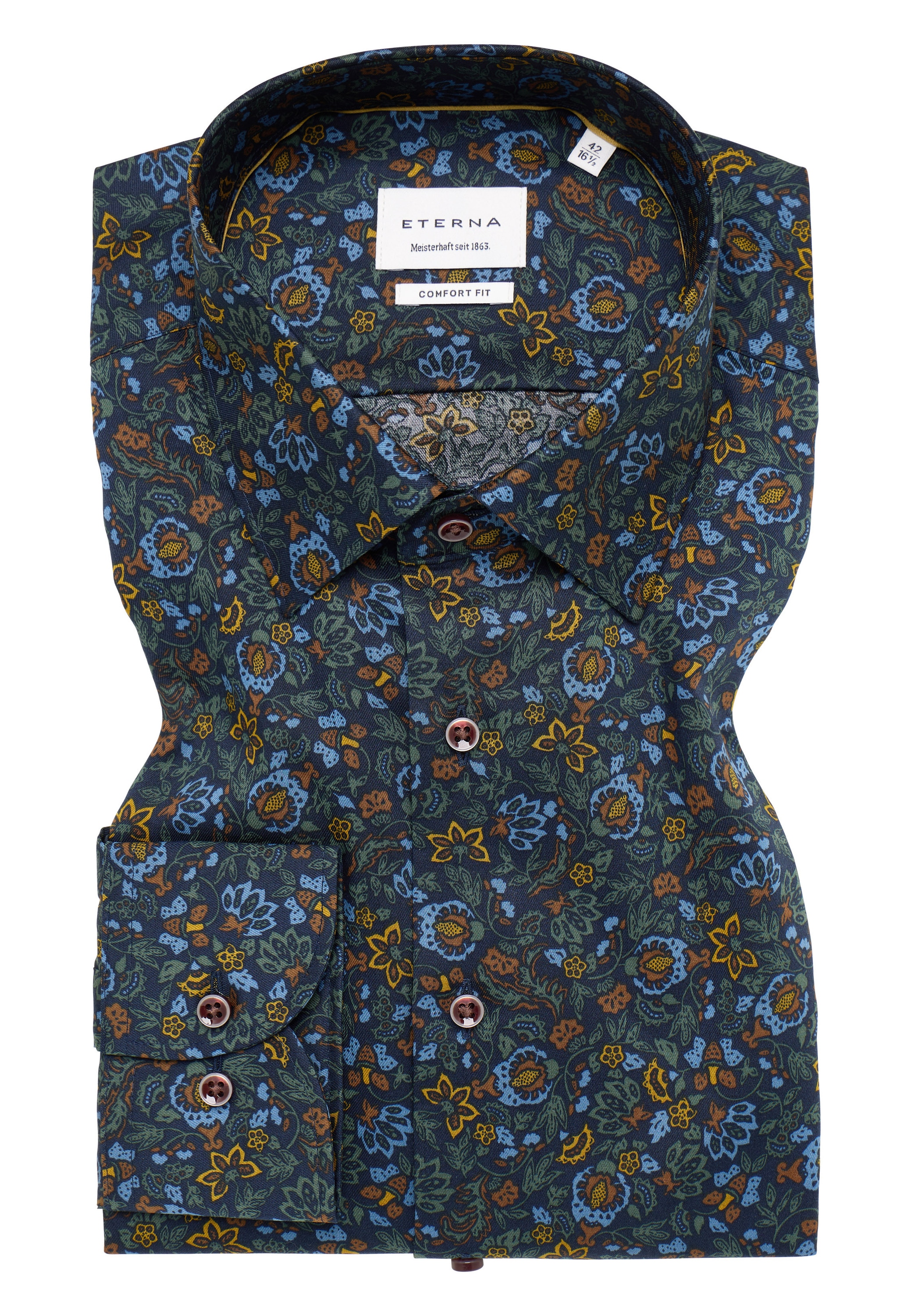 Eterna Langarmhemd »COMFORT FIT« NON IRON (bügelfrei)