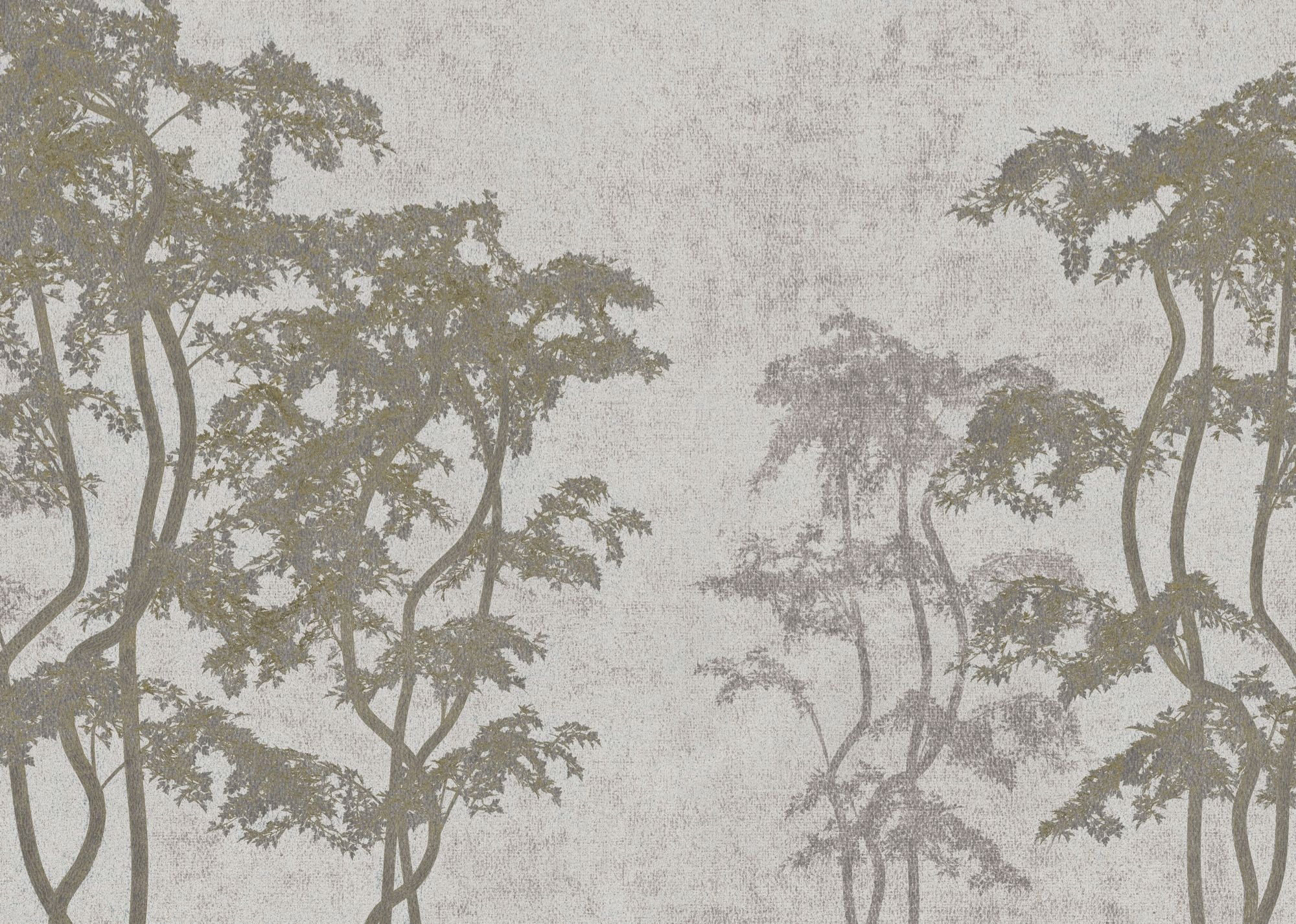 Komar Papier peint photo »Vlies Fototapete - Dancing Trees - Grösse 350 x 250 cm« Motif | imprimé lisse