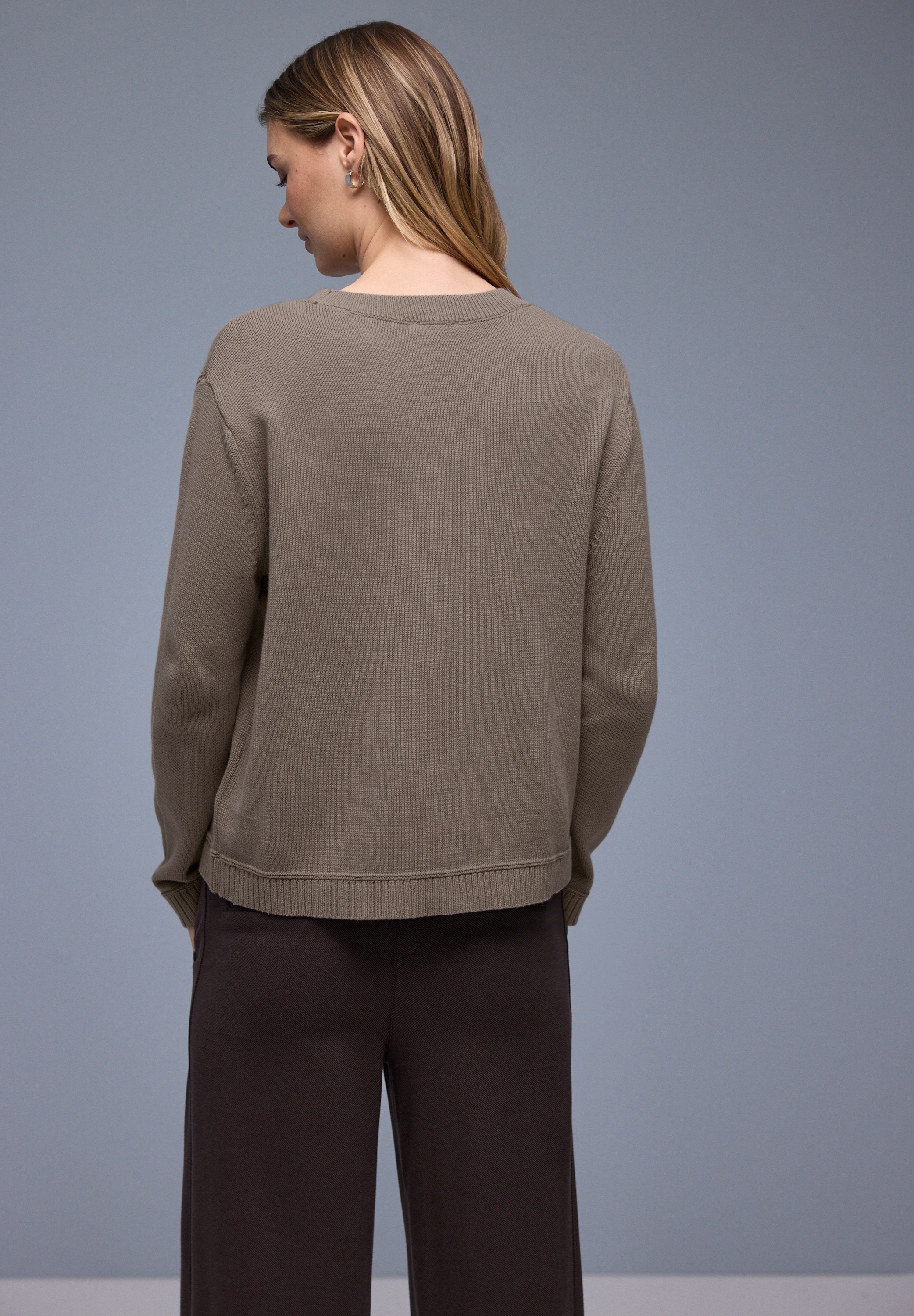 STREET ONE Pull en tricot avec col rond