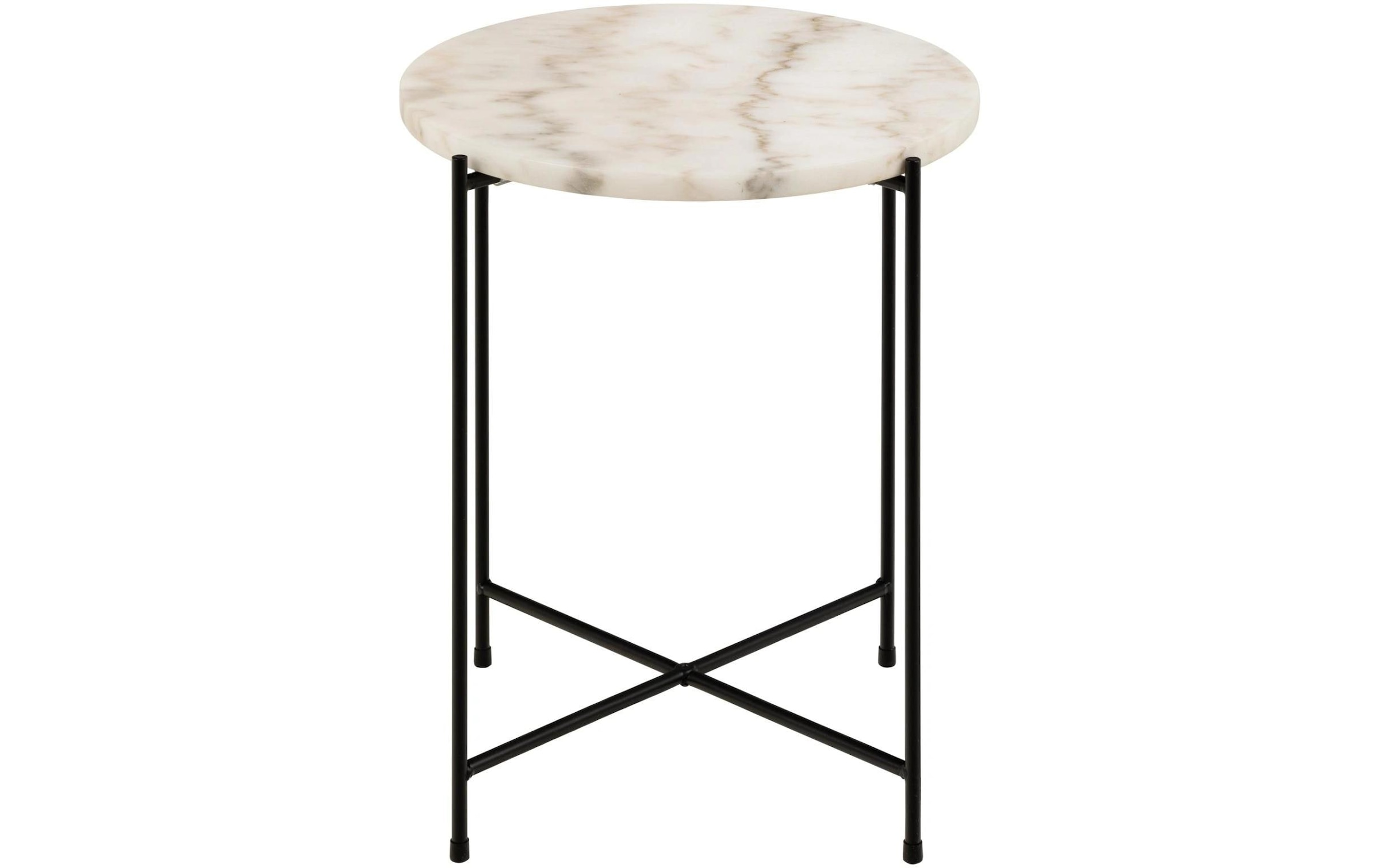 AC Design Beistelltisch »Avila« Ecktisch, rund, Tischplatte aus Marmorstein, T: 52 cm