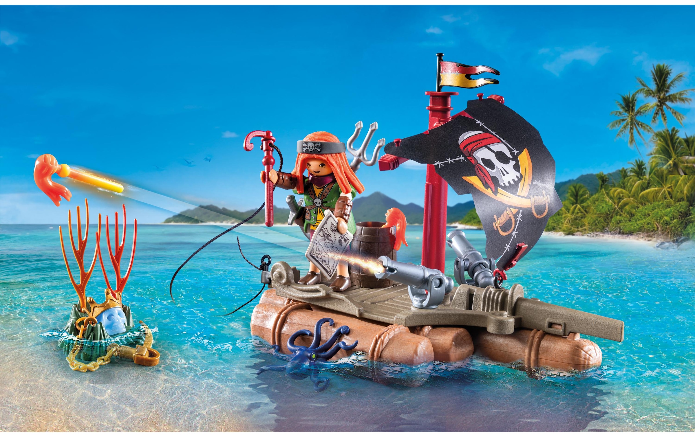Playmobil® Briques de jeu »Schatzbergung auf Piratenfloss 71794«