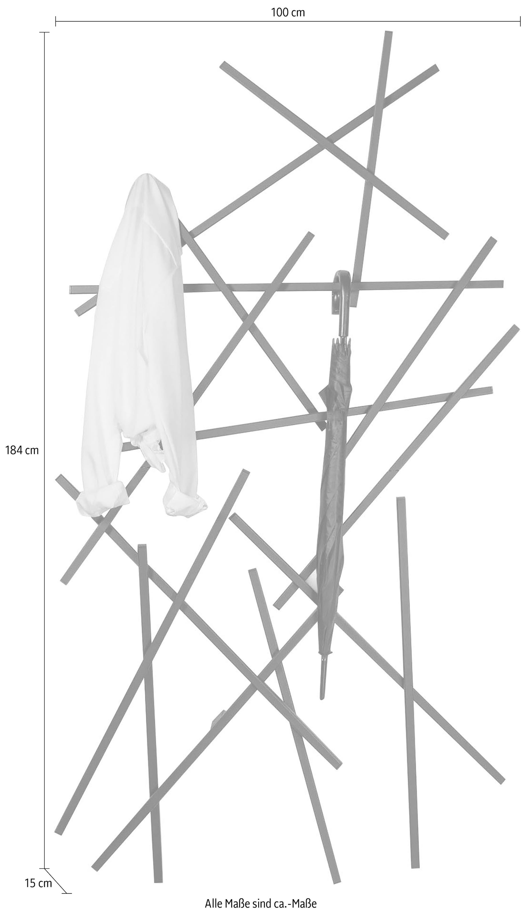 Spinder Design Barre de penderie »MATCHES« Largeur 100 cm, hauteur 184 cm