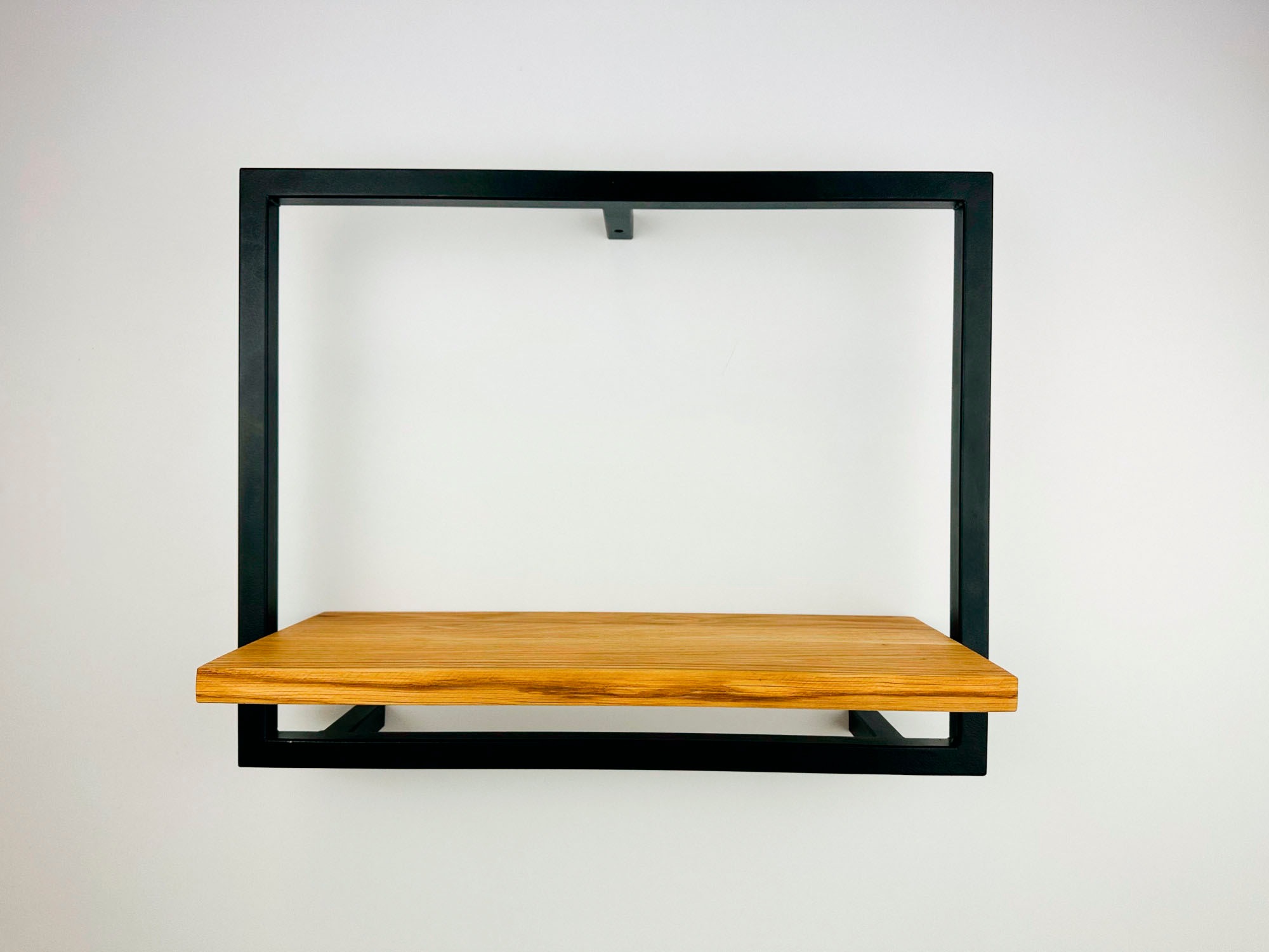 andas Elément de rangement »Londen« aus Metall, Ablageflčhen aus massiver Eiche