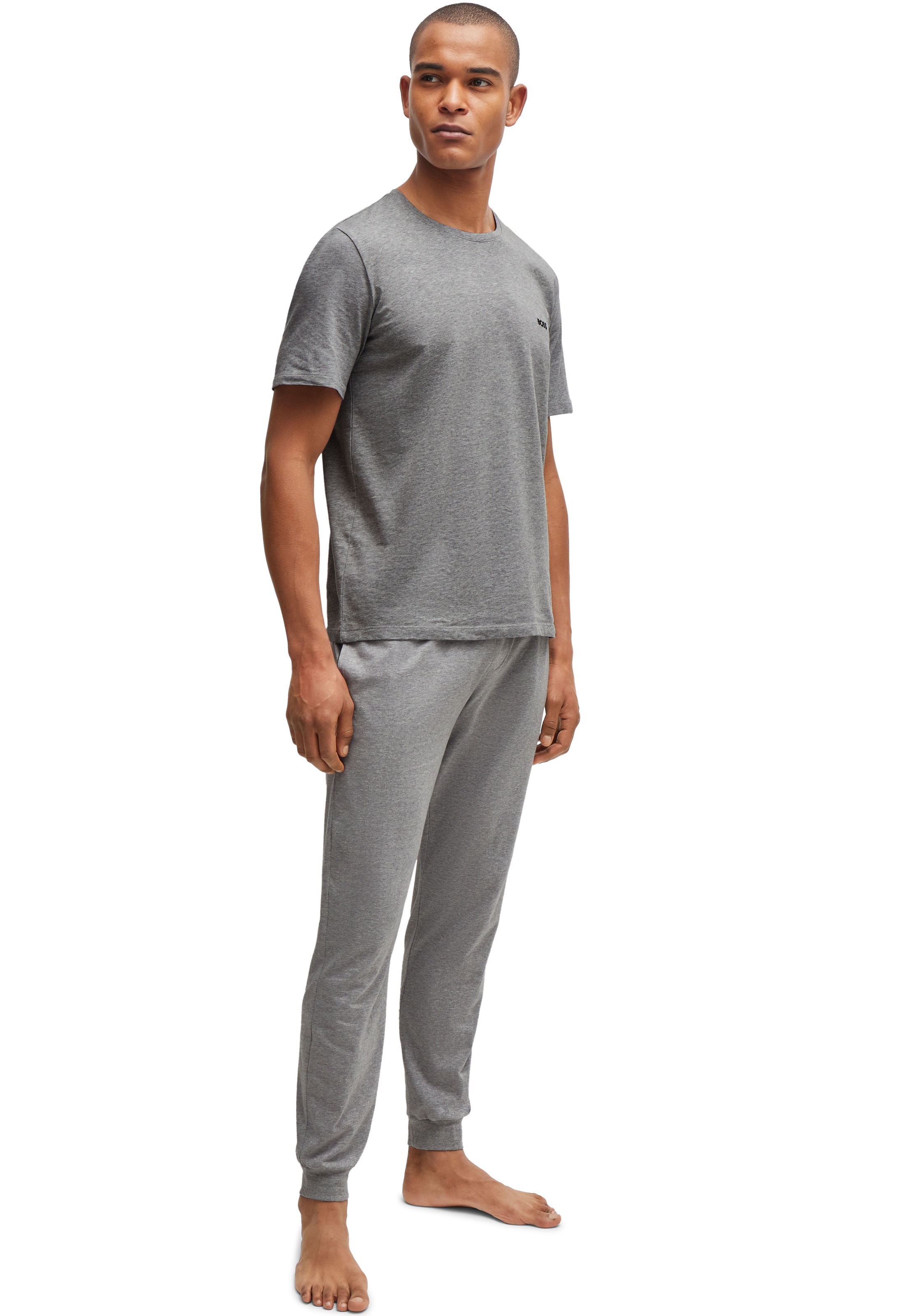 BOSS T-Shirt »Mix&Match T-Shirt R« mit BOSS Stickerei auf der Brust