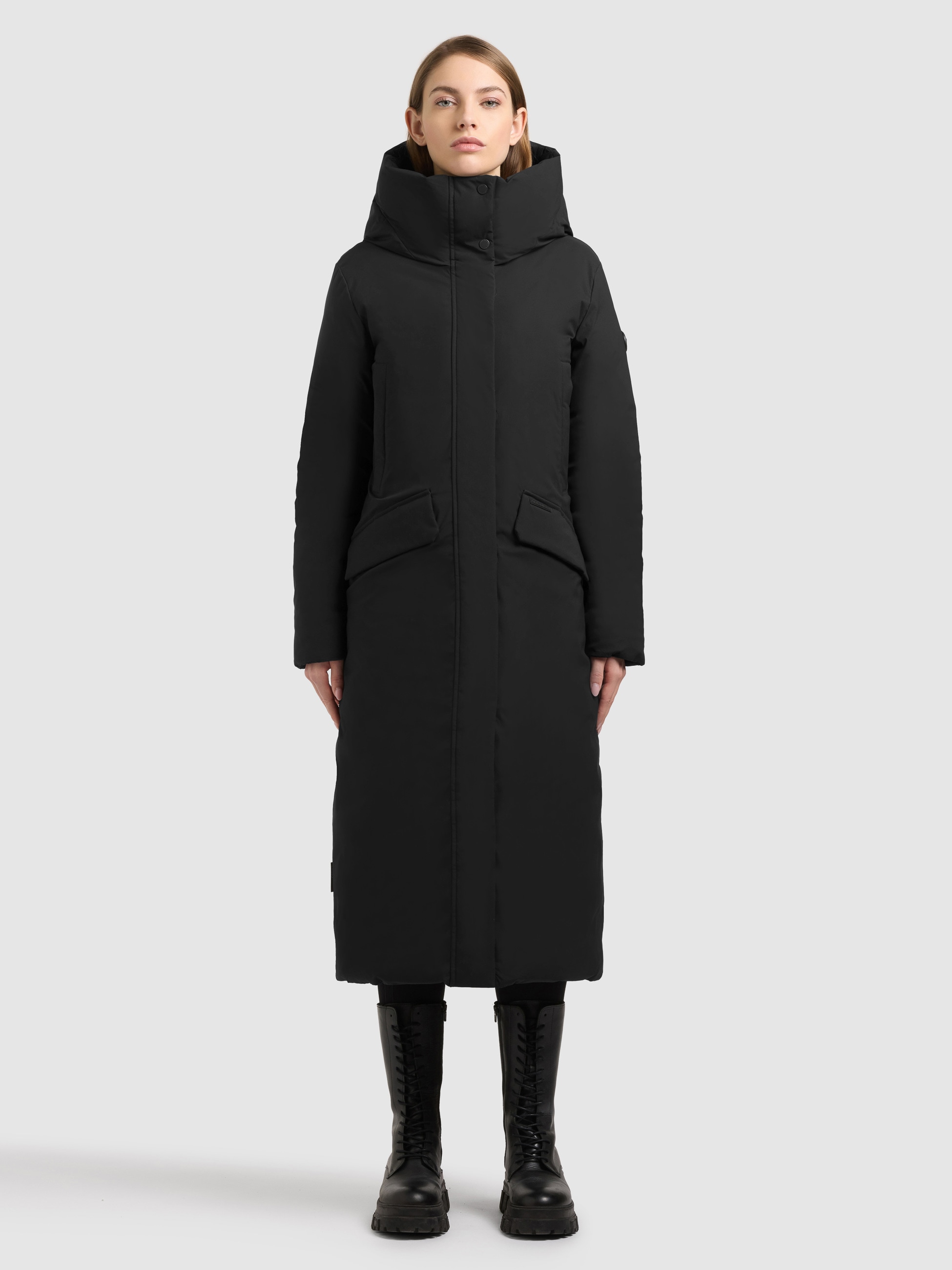 khujo Manteau d'hiver »DAWI2« beidseitig tragbar, gesteppte Optik oder eine glatte Seite