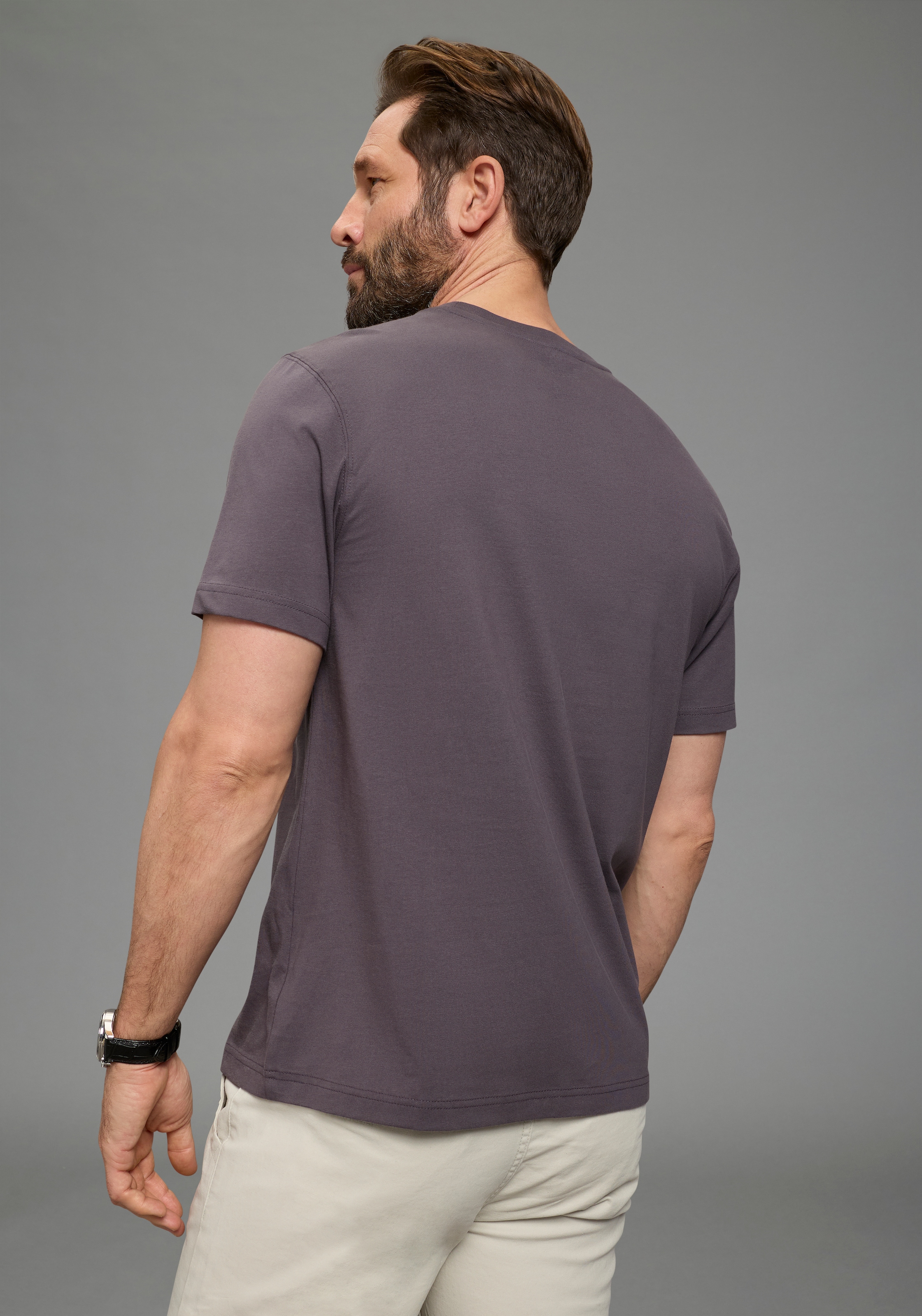 Man's World Shirt à col rond »Neue Kollektion!« normale Passform, kurzarm, mit Print, bedruckte Optik