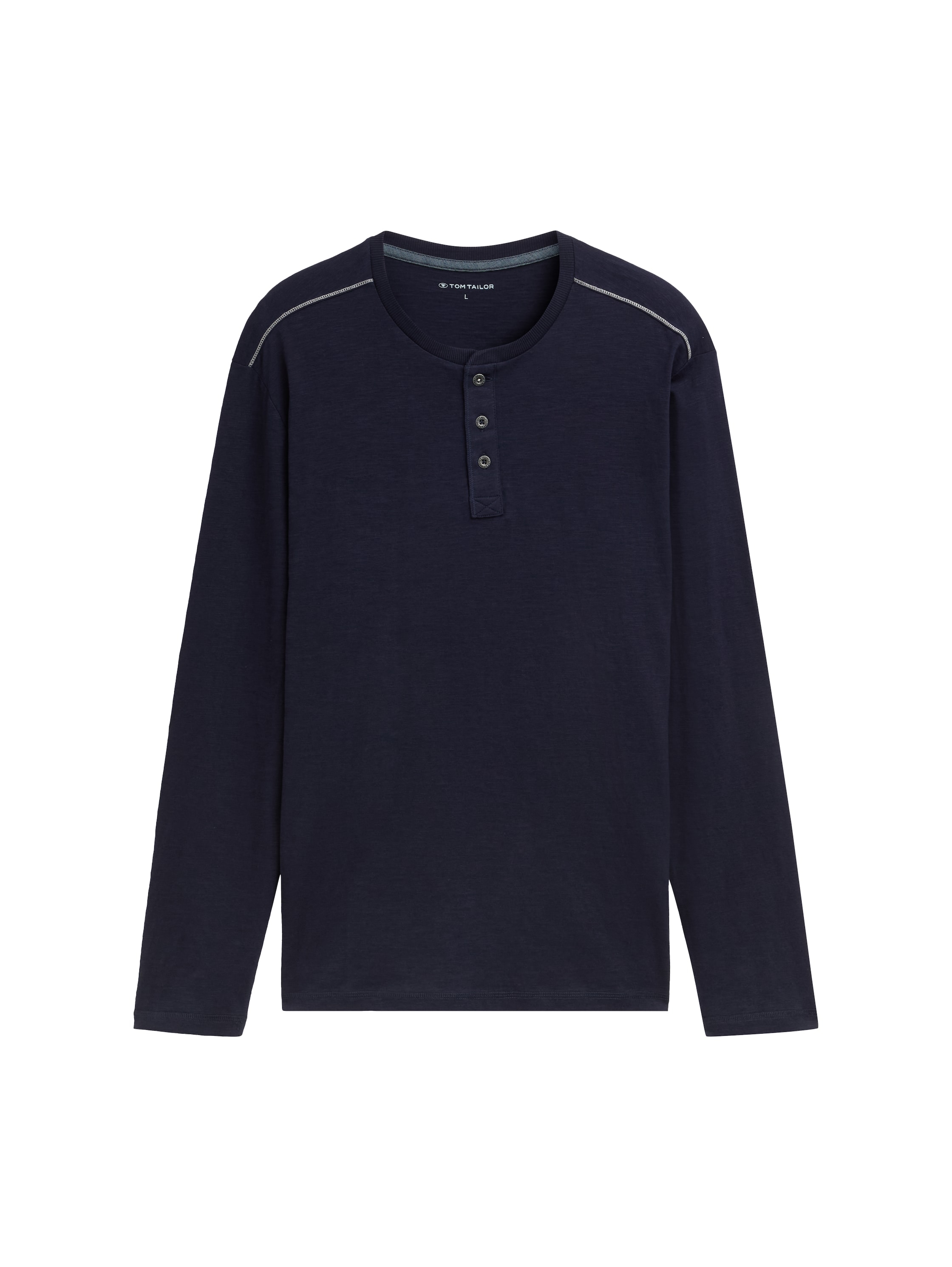 TOM TAILOR Langarmshirt mit Knopfleiste