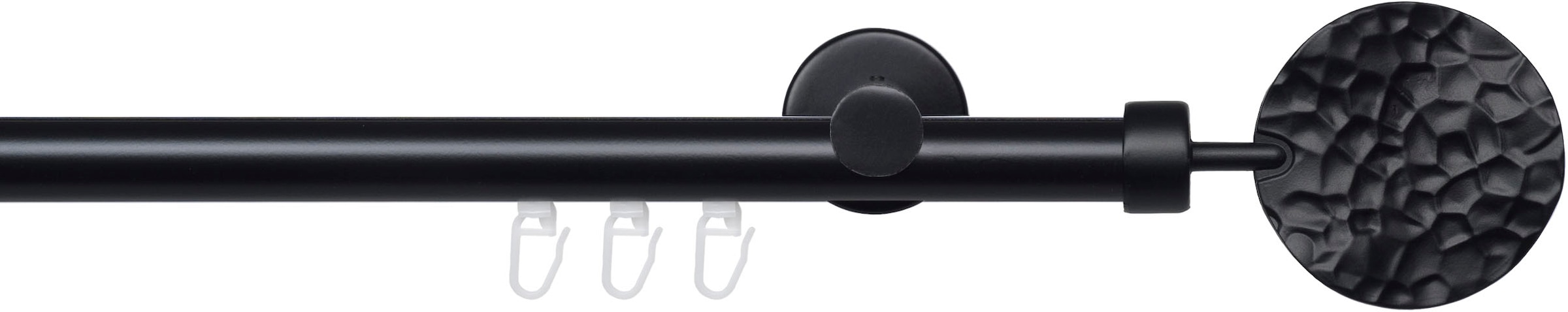 Liedeco Tringle à rideaux »Innenlaufgarnitur 20 mm Blues Jimi« Ø 2 mm 1 course-läufig Fixmass Gardinenstange Komplett