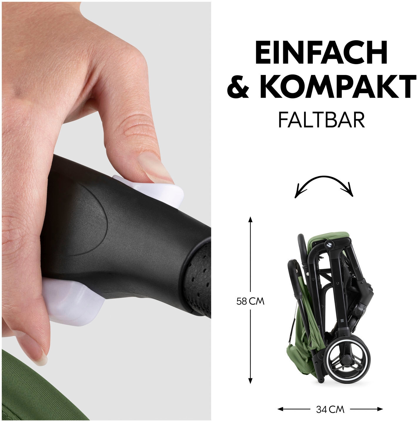 Hauck Poussette pour enfants »Travel N Care Plus Buggy, green« 22 kilos