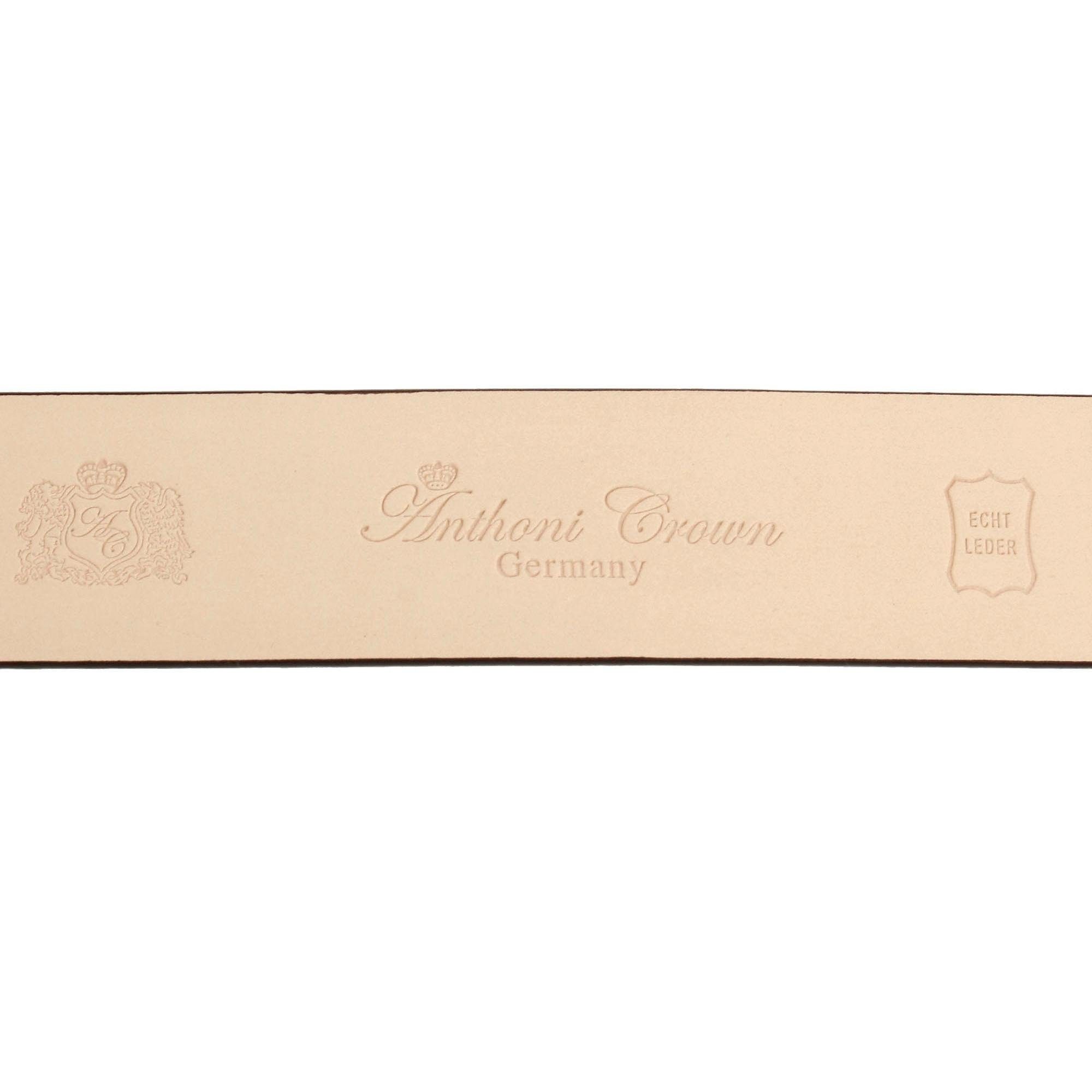 Anthoni Crown Ceinture en cuir Gürtel aus innovativem Leder mit kleiner eckiger Schliesse