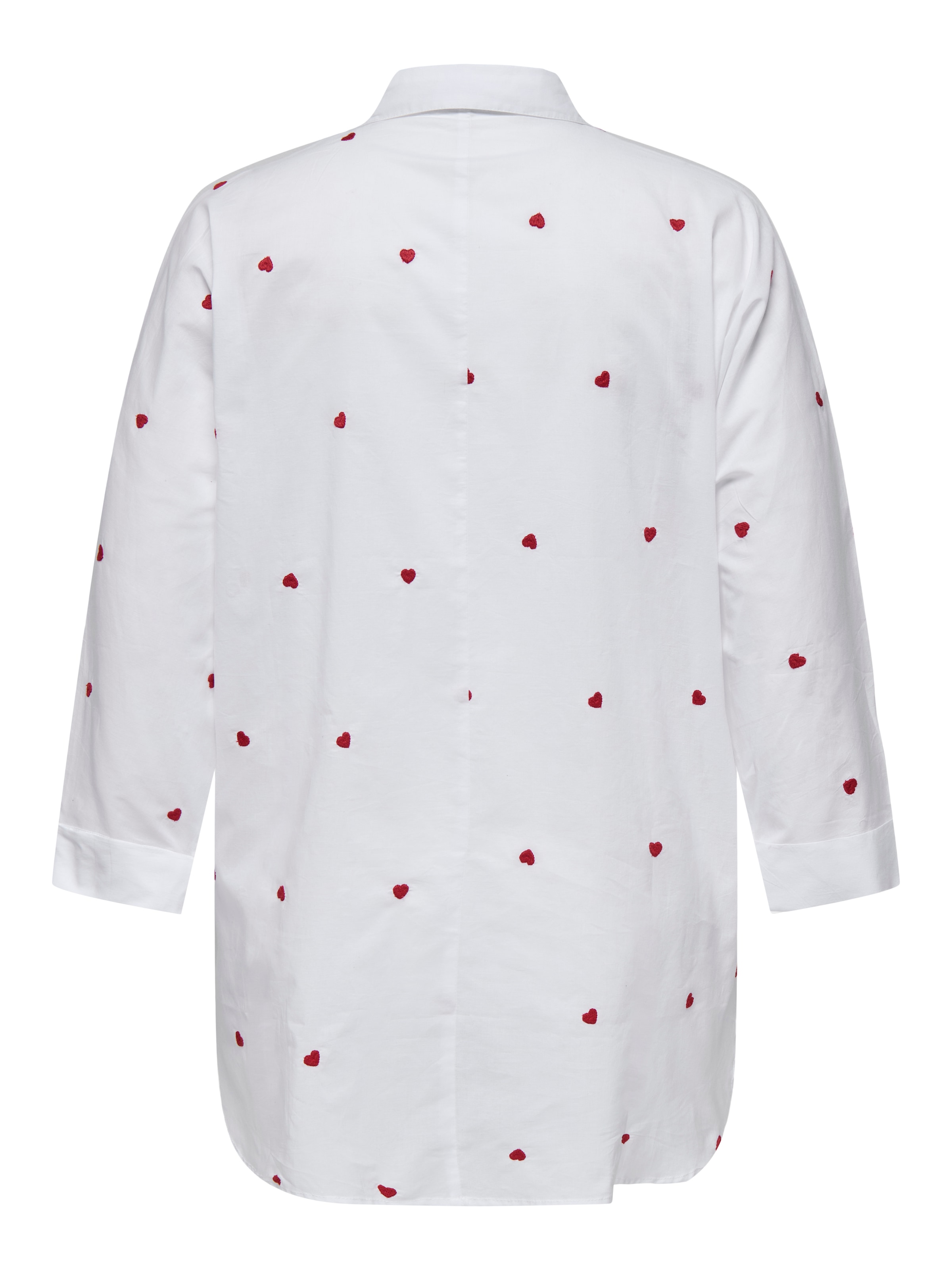 ONLY CARMAKOMA Blouse à manches longues »CARNEW LINA GRACE LS EMB SHIRT WVN NOOS« Baumwolle