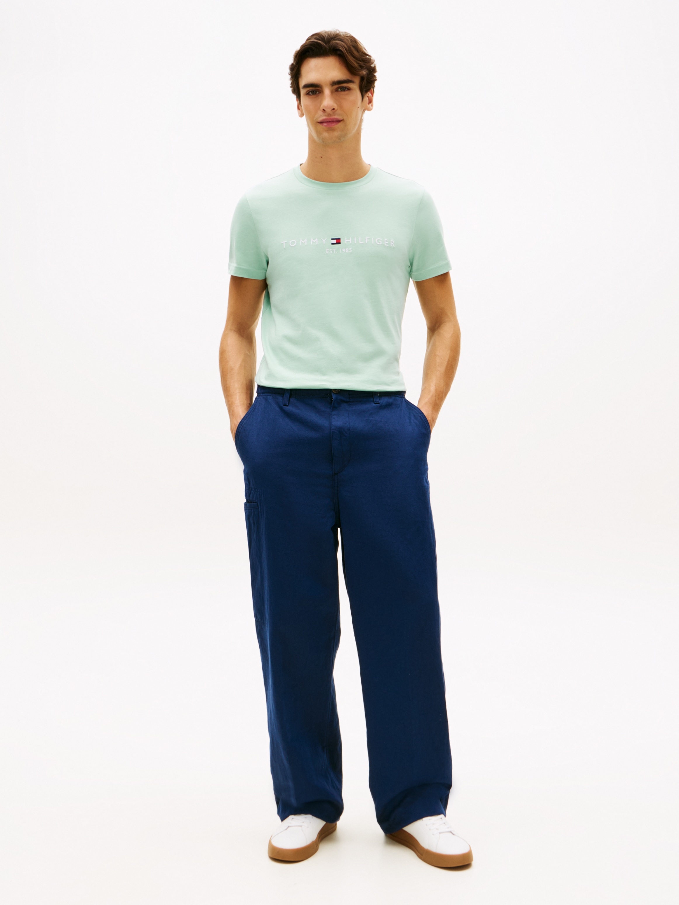 Tommy Hilfiger T-Shirt »TOMMY LOGO« aus reiner Baumwolle