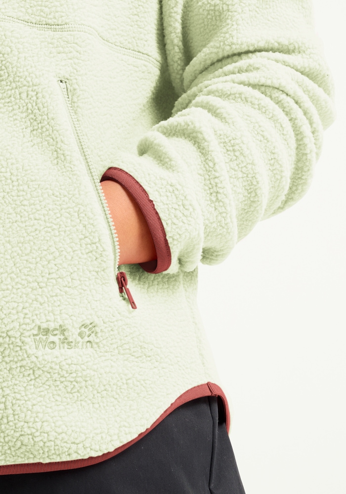 Jack Wolfskin Pull en polaire »LITE CURL HZ W«, à col montant, en polyester
