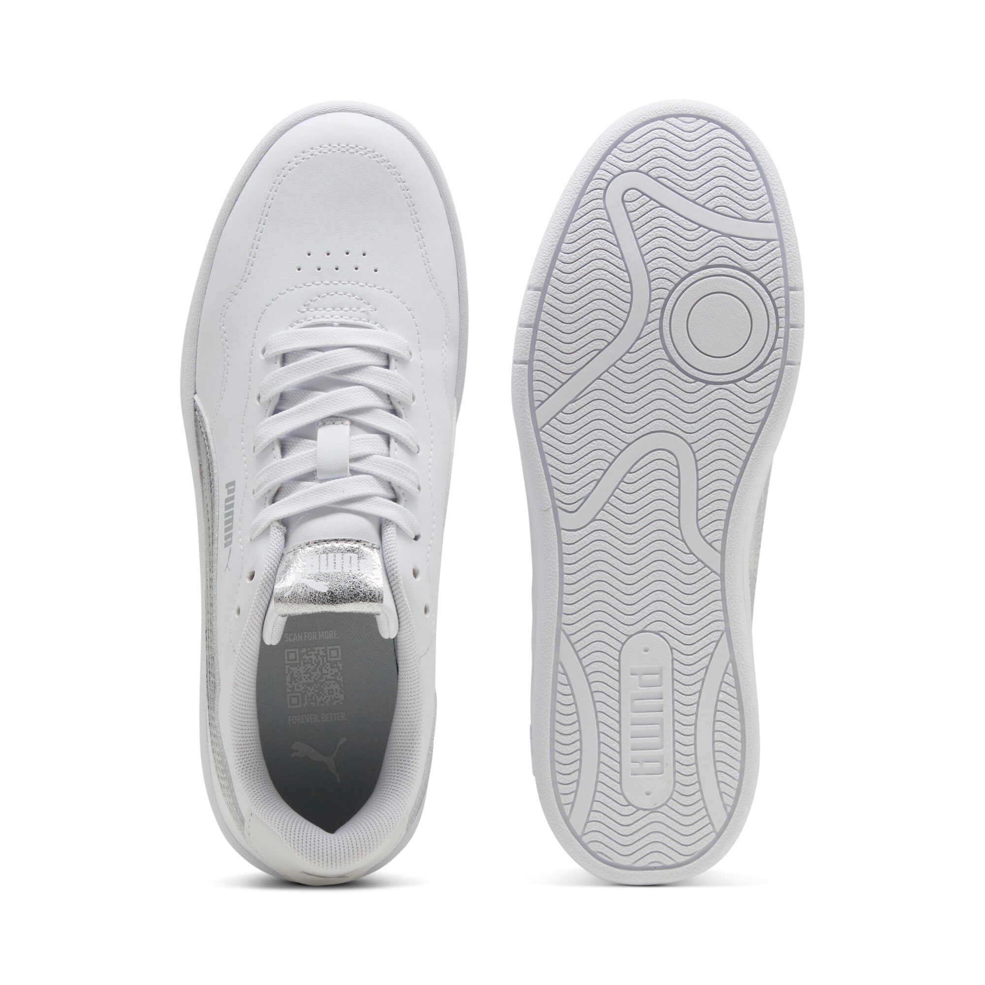 PUMA Sneakers »COURT LALLY METALLIC WHISPER«  für sportlichen Look im Alltag, atmungsaktives Innenmaterial