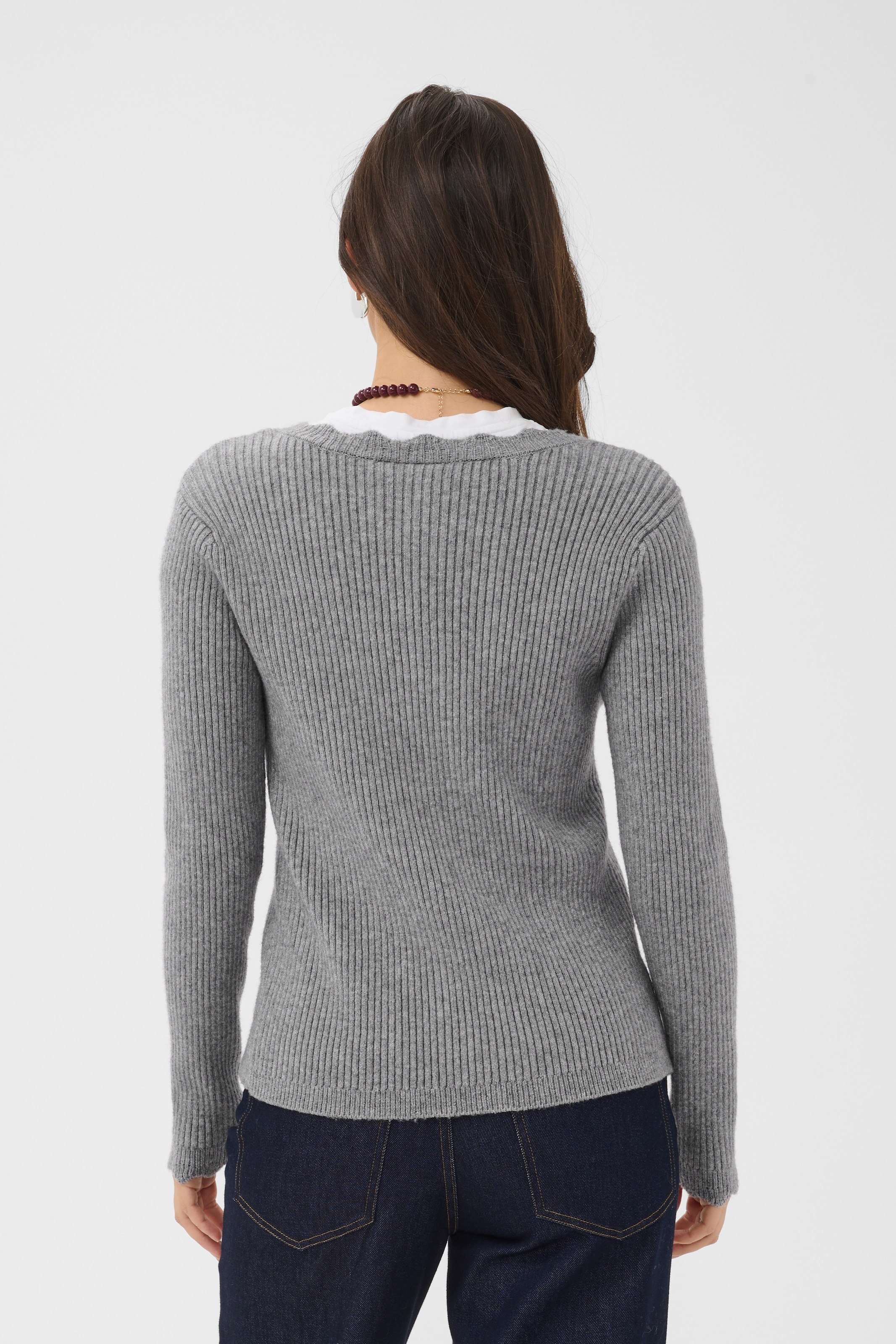 Saint Tropez Veste en tricot »TristenSZ Cardigan« Mélange de matières, coupe ajustée
