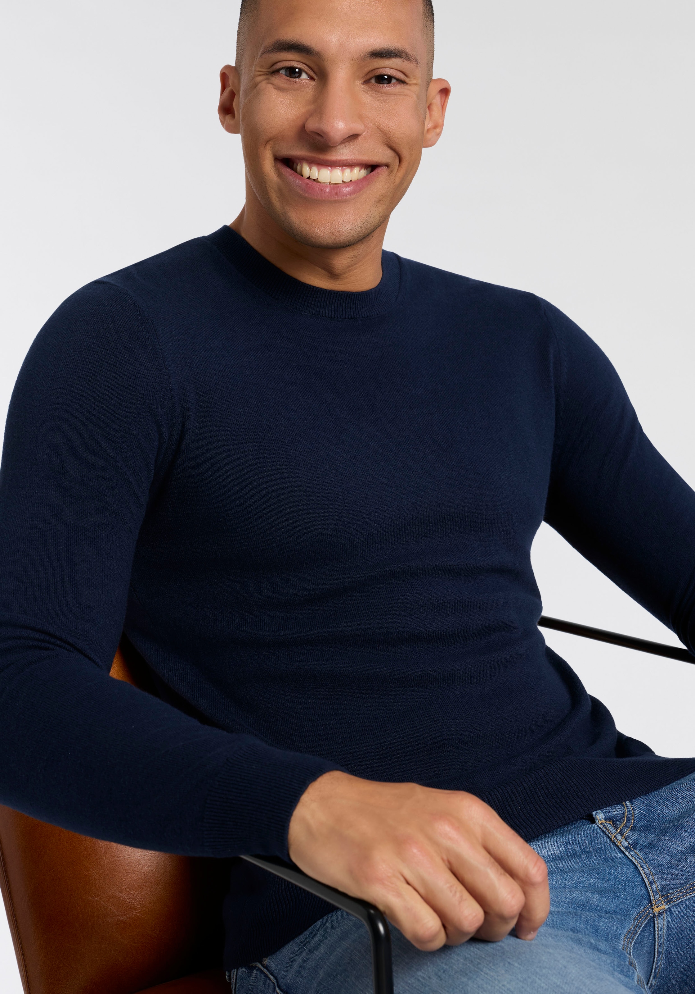 Replay Pull en tricot avec une part de cachemire, col rond