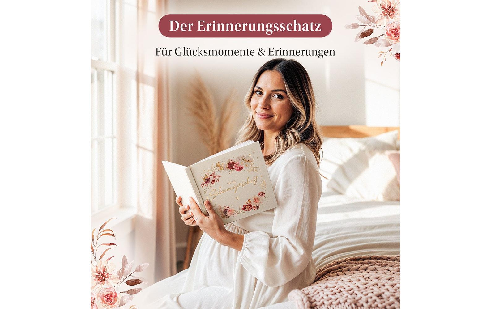   Tagebuch »Eulentaler Leinen« Erinnerungsbuch für die Schwangerschaft