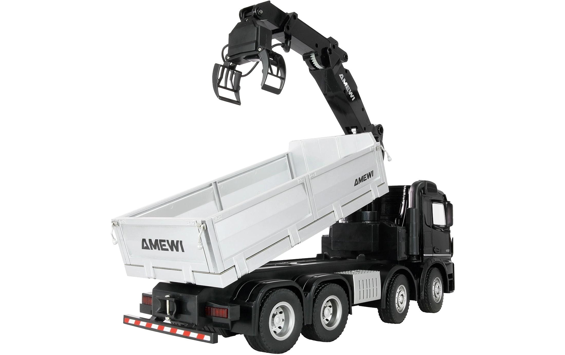 Amewi RC-LKW »Mercedes-Benz Arocs 8 x 4/4 1:18 Kran/Kipper« Antrieb 8x4