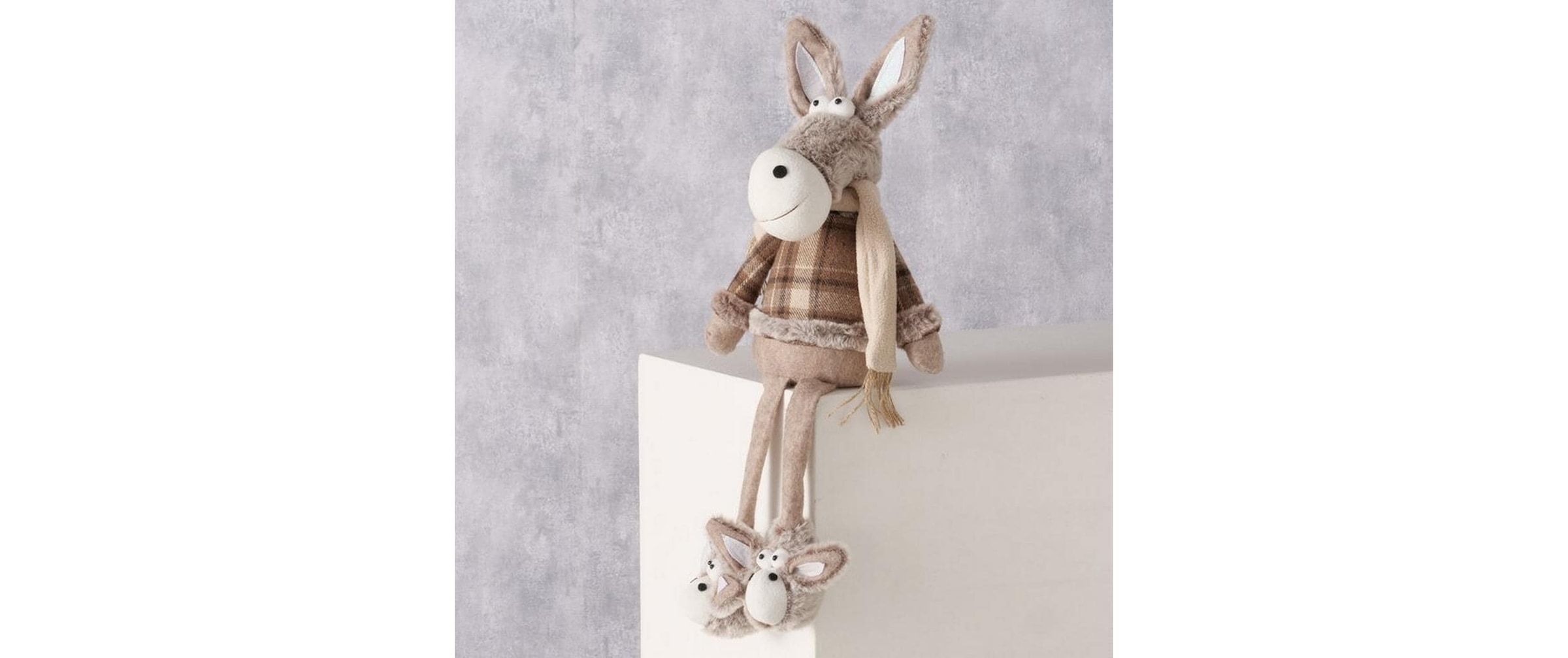 BOLTZE Figurine de Noël »Boltze Kantenhocker Esel Duny «
