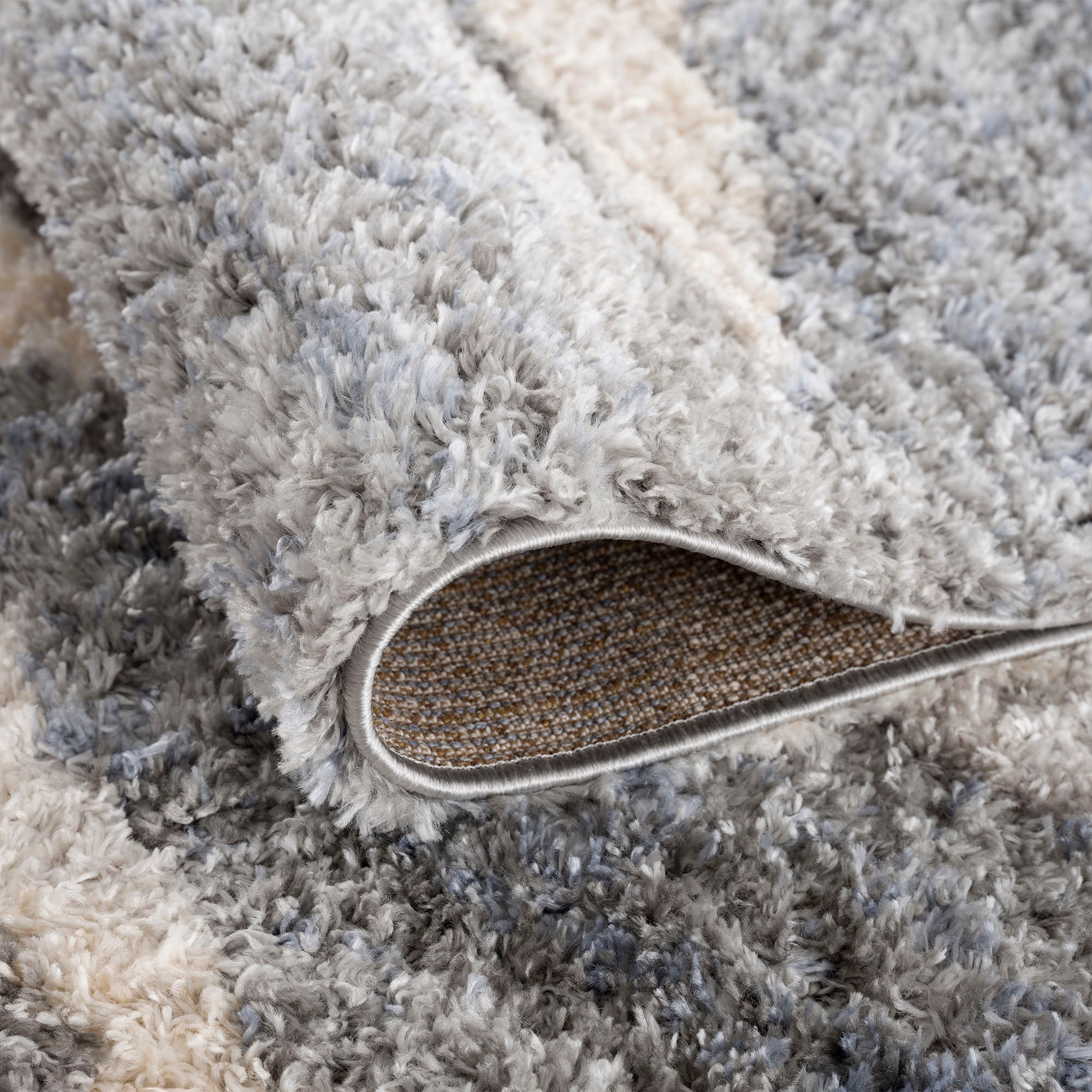 Sanat Hochflor-Teppich »Versay 1505« rechteckig 45 mm Höhe Wohnzimmer, Langflor, Shaggy Teppich