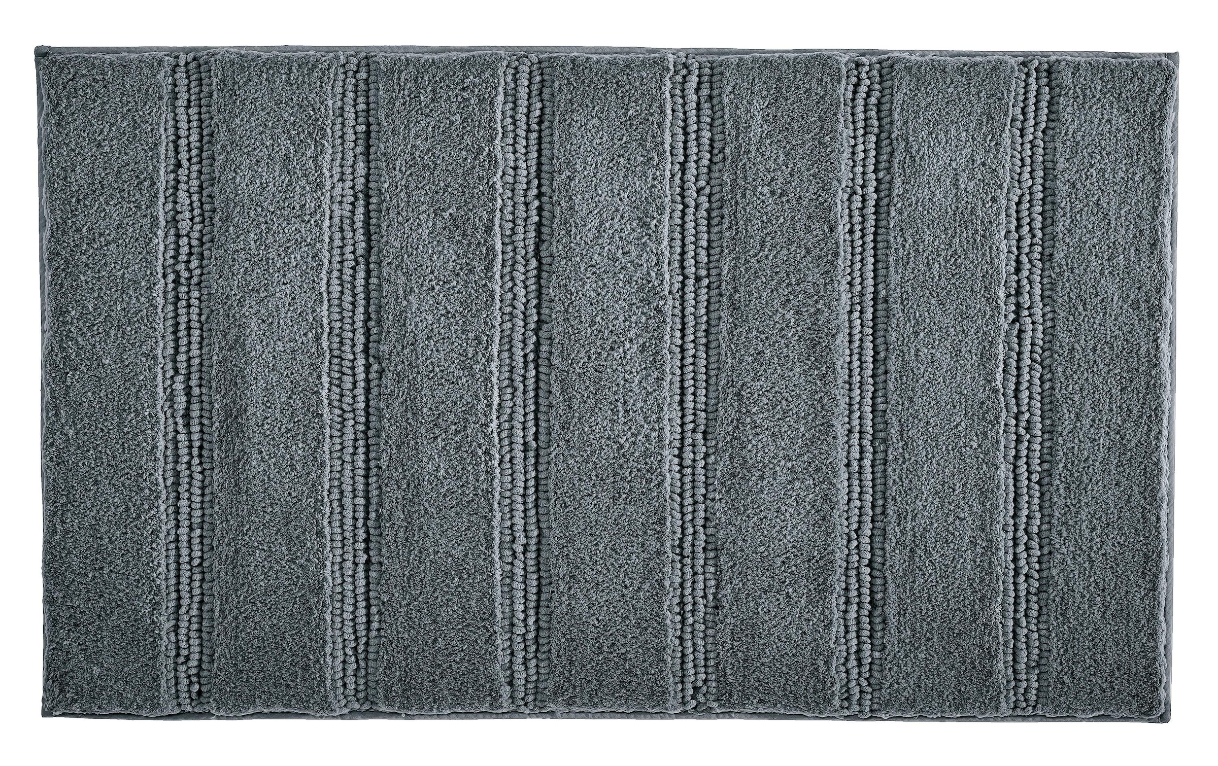 Kleine Wolke Badematte »Monrovia« Höhe 23 mm rutschhemmend beschichtet fussbodenheizungsgeeignet Badteppich, Uni Farben, gestreift, aus Mikrofaser, waschbar