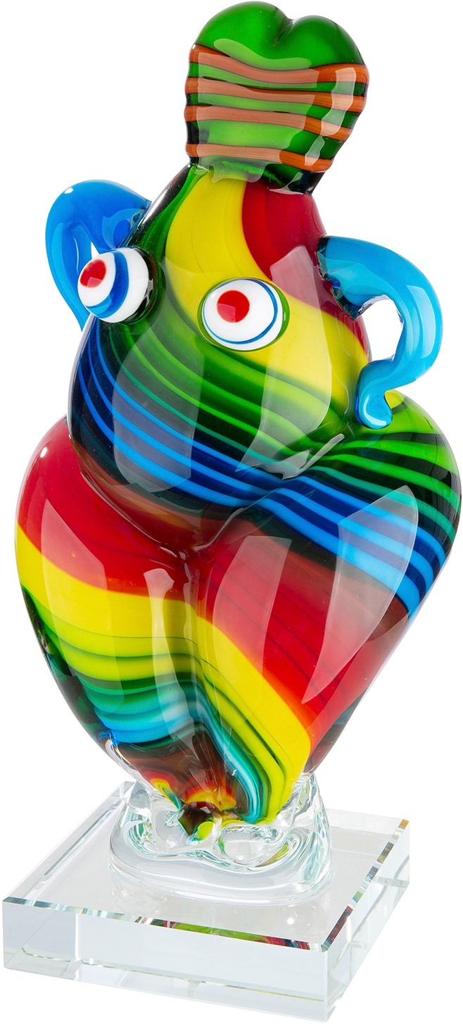 GILDE Sculpture »Figur Kim mehrfarbig« Figurine en verre motif femme, objet design, travail artisanal, art moderne