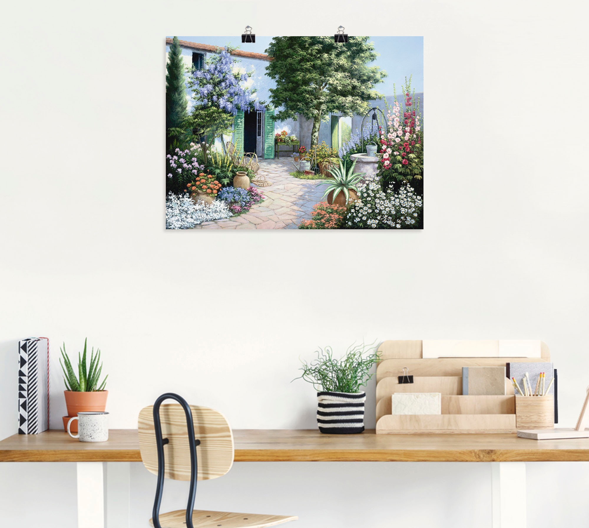 Artland Wandbild »Ein kleines Paradies« Garten 1 Stk. tlg. als Leinwandbild, Poster in verschied. Grössen