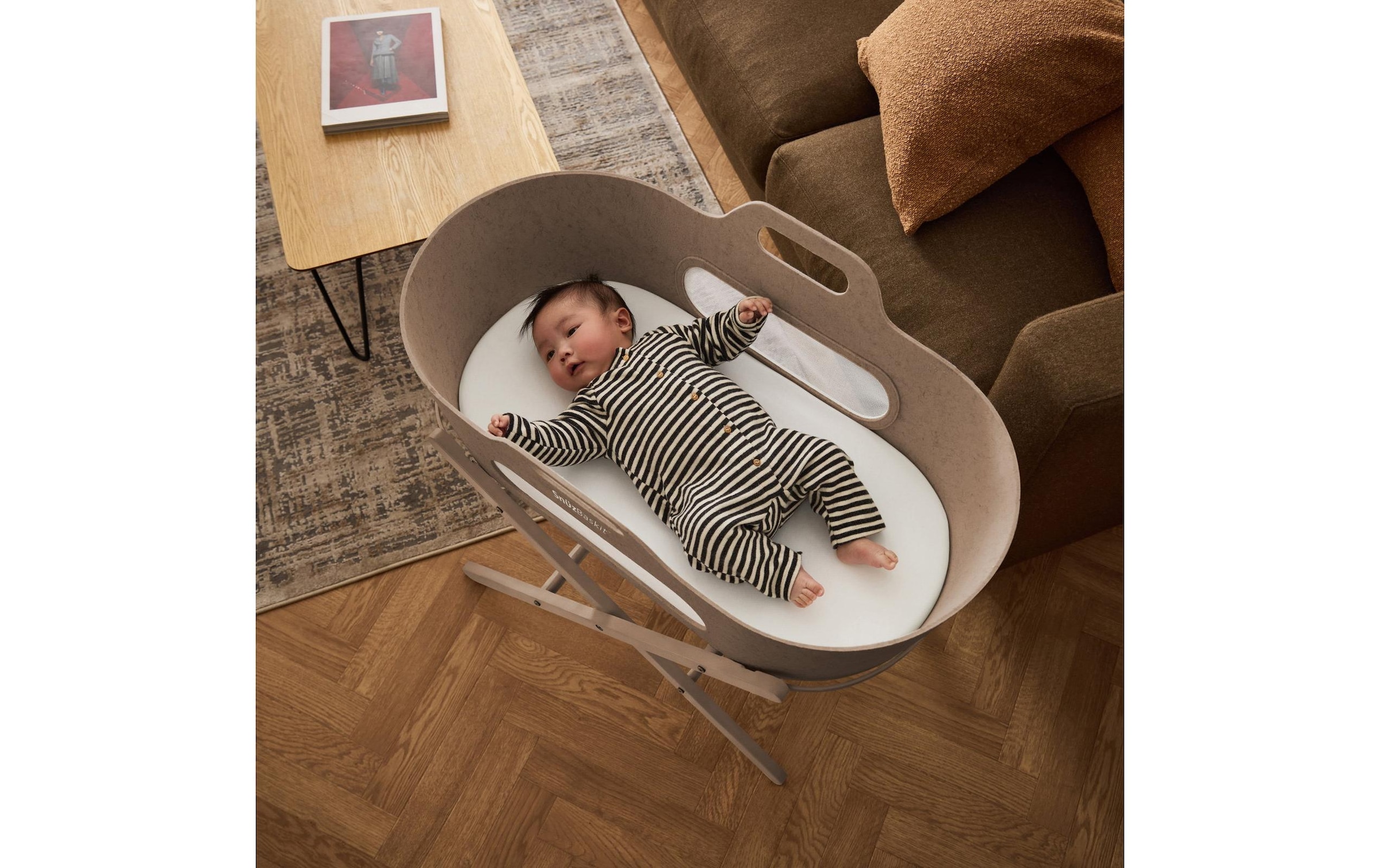   Lit bébé »Snüz Baskit Moseskorb & Ständer Set Mocha«