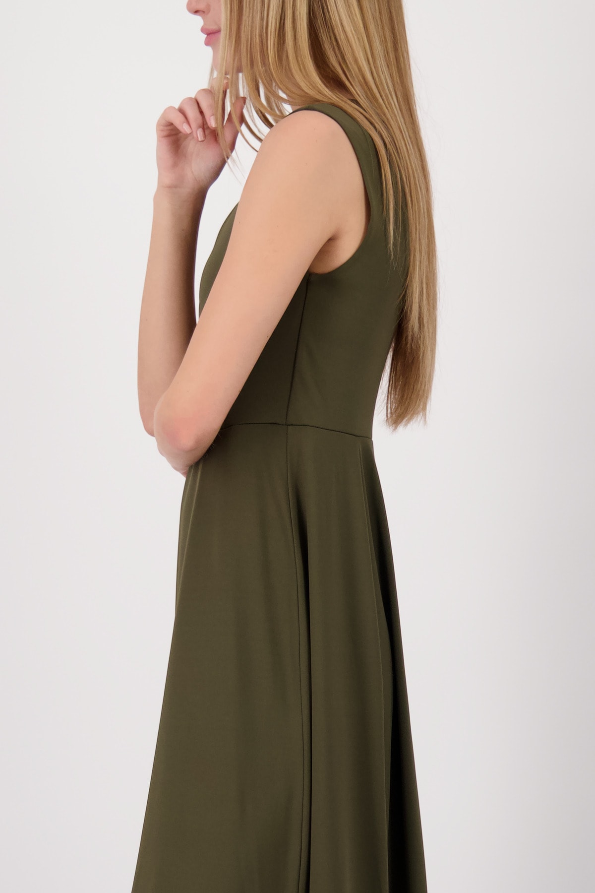 Monari Maxi robe »Kleid uni« Sans poche Regular fit mit Schlitzen
