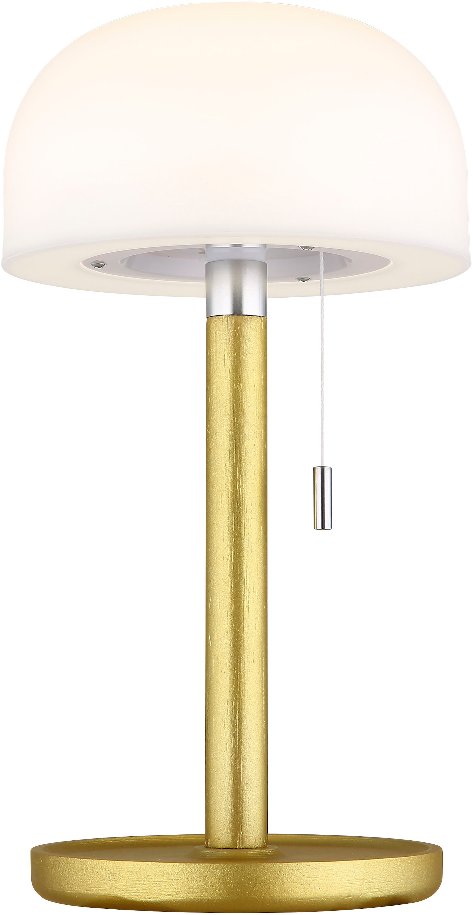 GLOBO LIGHTING Lampe de table LED »NORMAN« Module LED 1 cuis blanc chaud - blanc froid Lampe de table à batterie également pour l'extérieur, interrupteur à cordon, lampe à batterie,