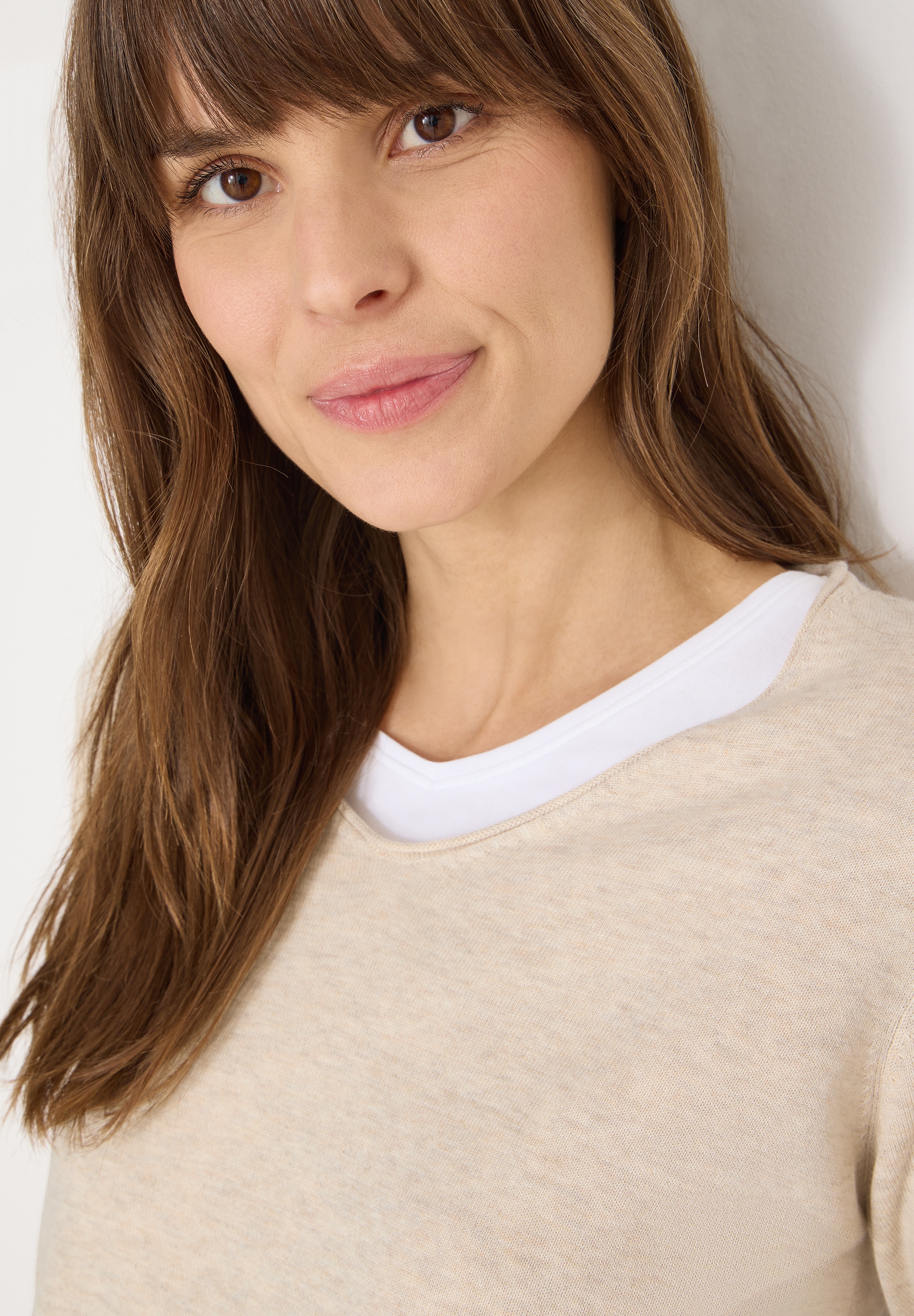 Cecil Pull en tricot mit V-Ausschnitt