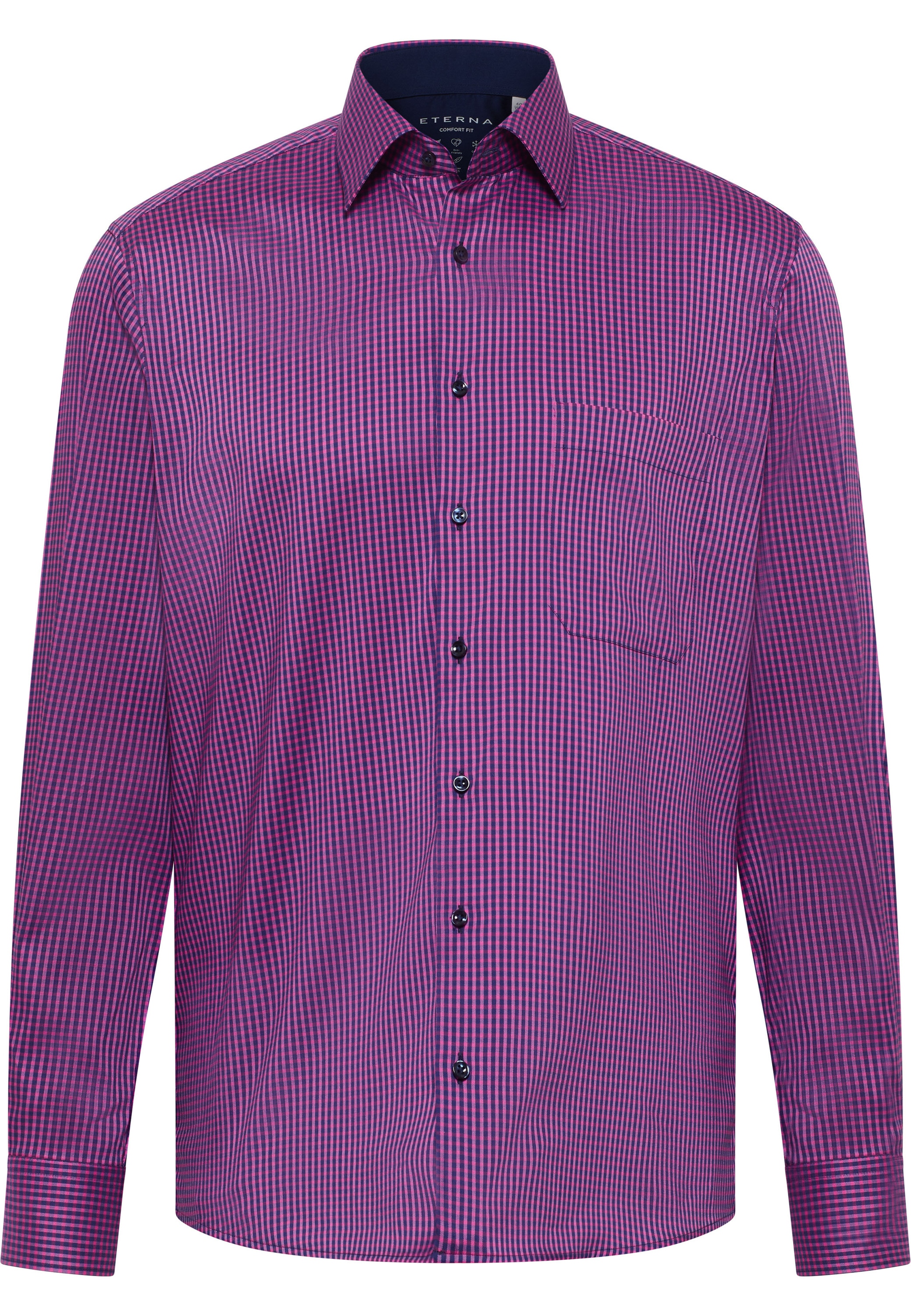 Eterna Langarmhemd »COMFORT FIT«, EASY IRON (bügelleicht)
