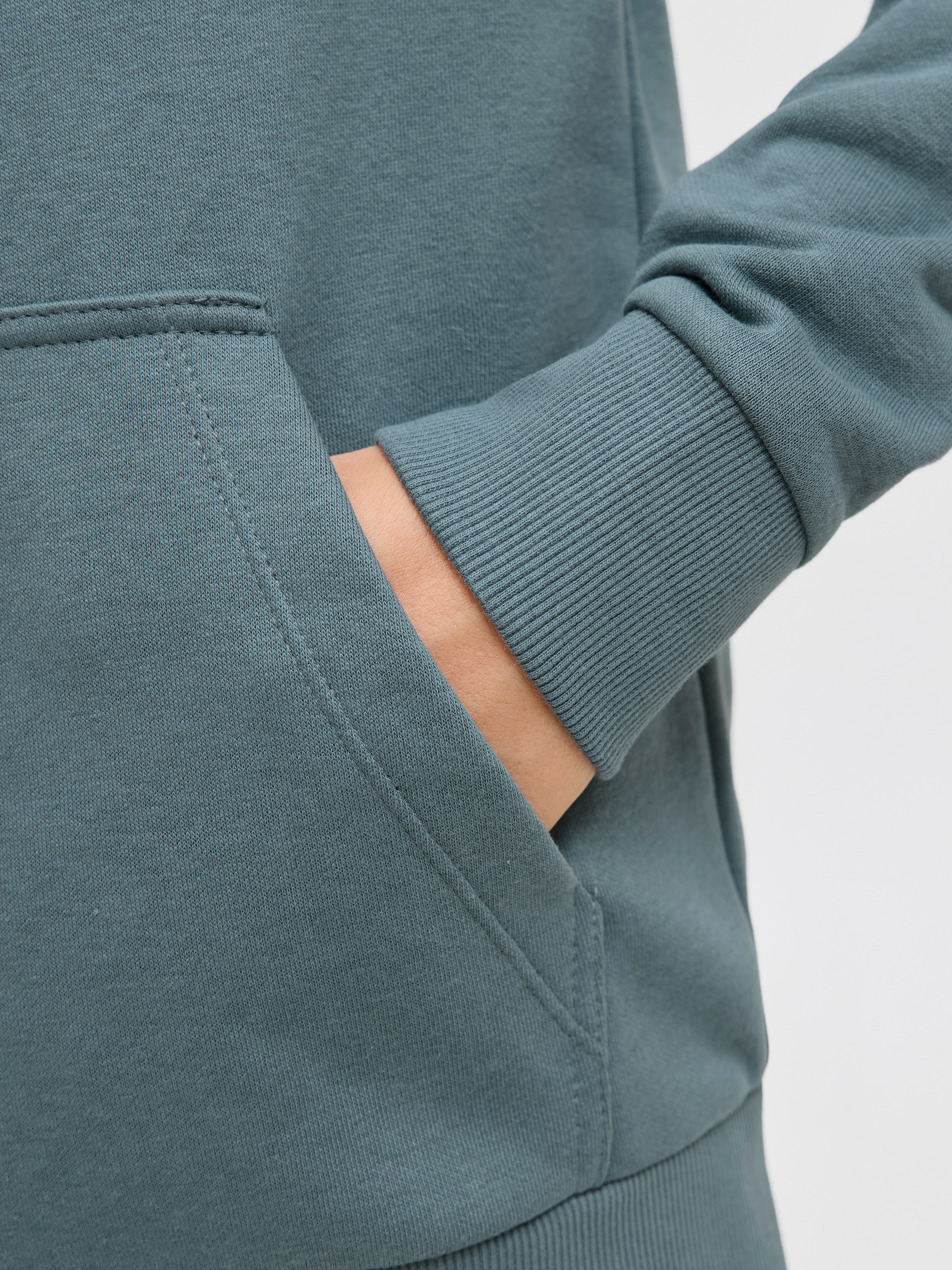 Jack & Jones Junior Kapuzensweatshirt »JJECALEB VARSITY SWEAT HOOD NOOS JNR«
