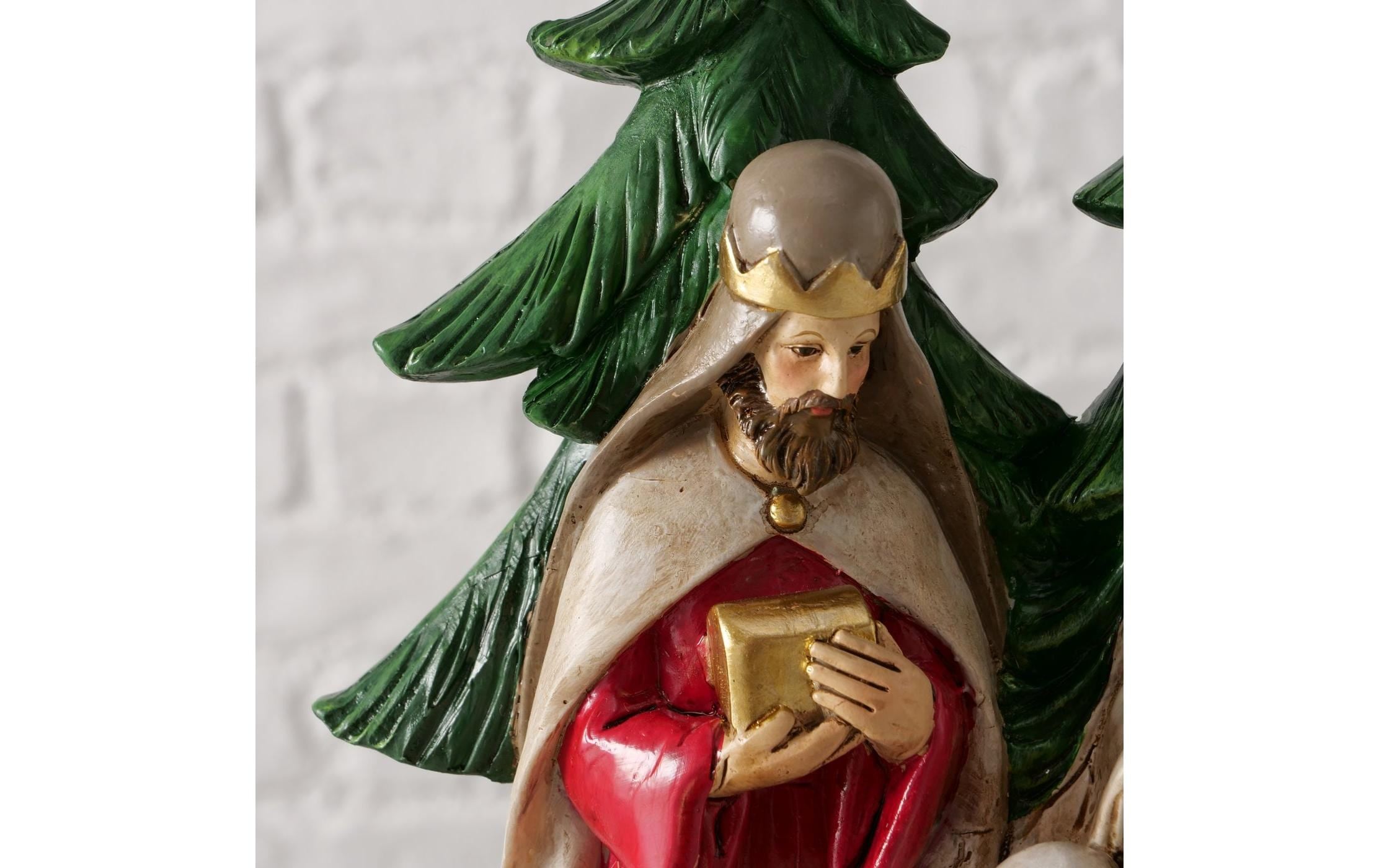 BOLTZE Krippe »Bethanio Kunststoff, 21 x 26 cm« Dekorative Weihnachtsfigur