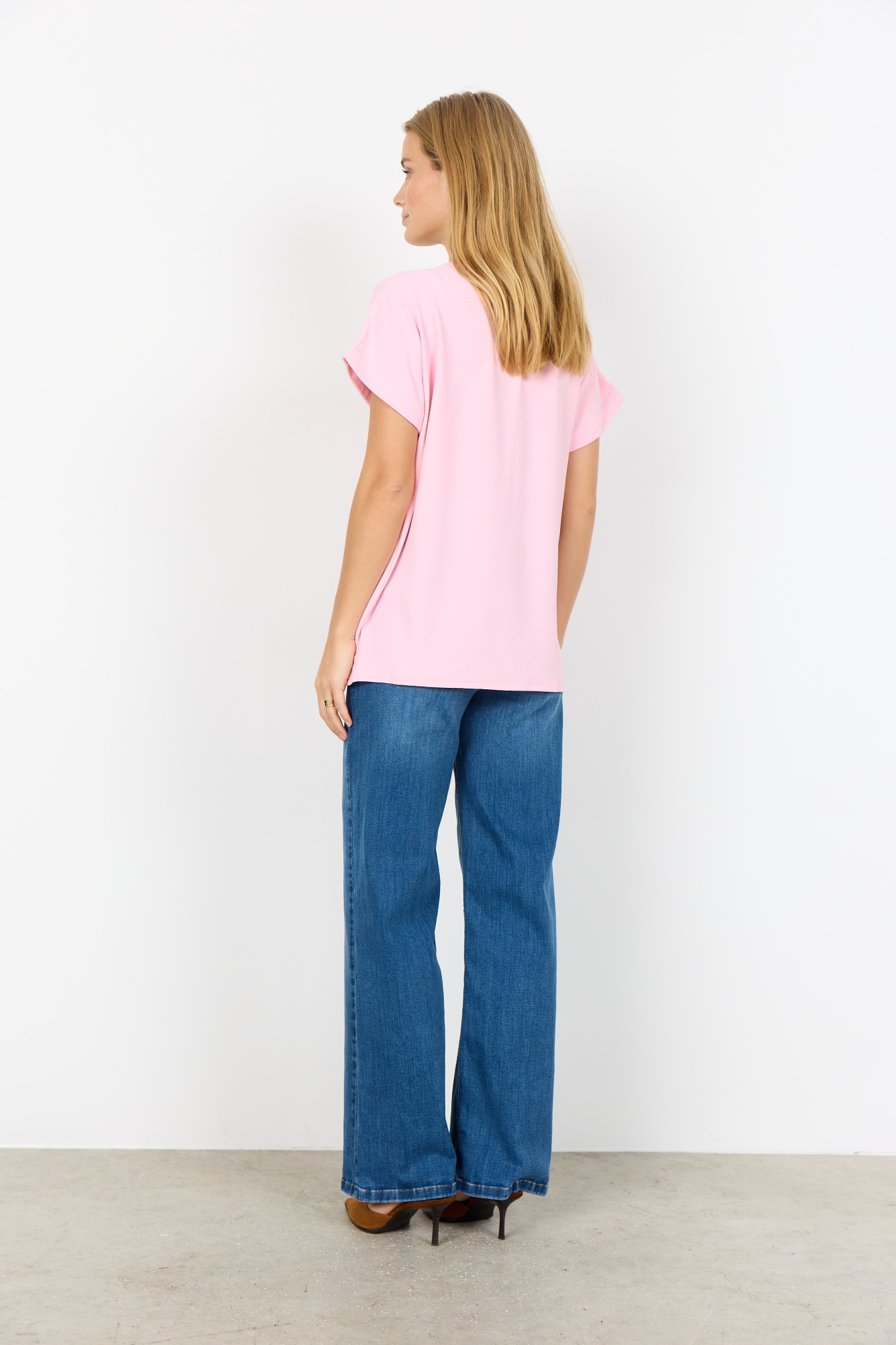 soyaconcept Shirtbluse »SC-CATH 1« normale Passform, mit V-Ausschnitt, aus pflegeleichter Kunstfaser