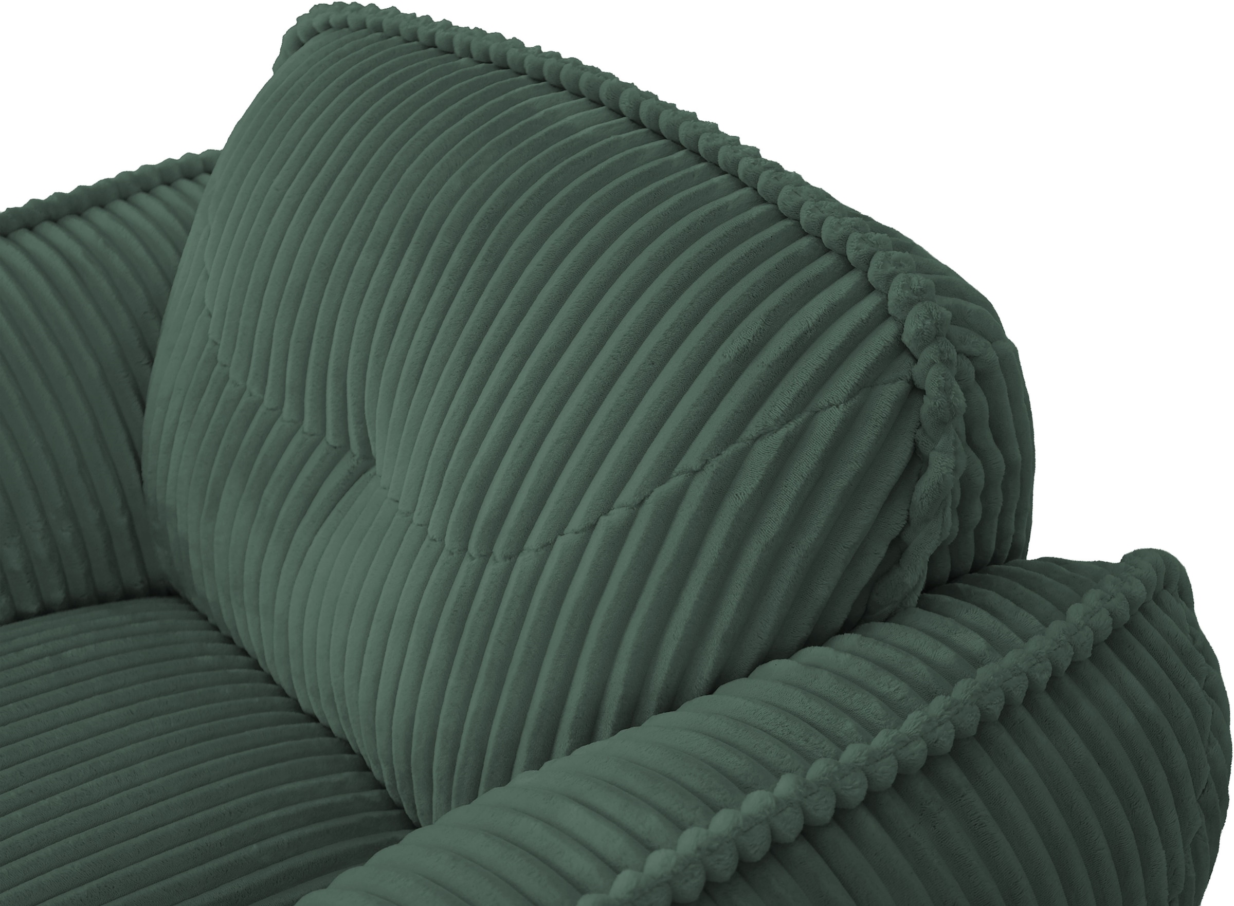 TRENDMANUFAKTUR Sessel »Be Fluffy, mit Rundumbezug, moderner breiter Kedernaht« mit softem Sitzkomfort, in hochwertigem Breitcord mit weicher Haptik