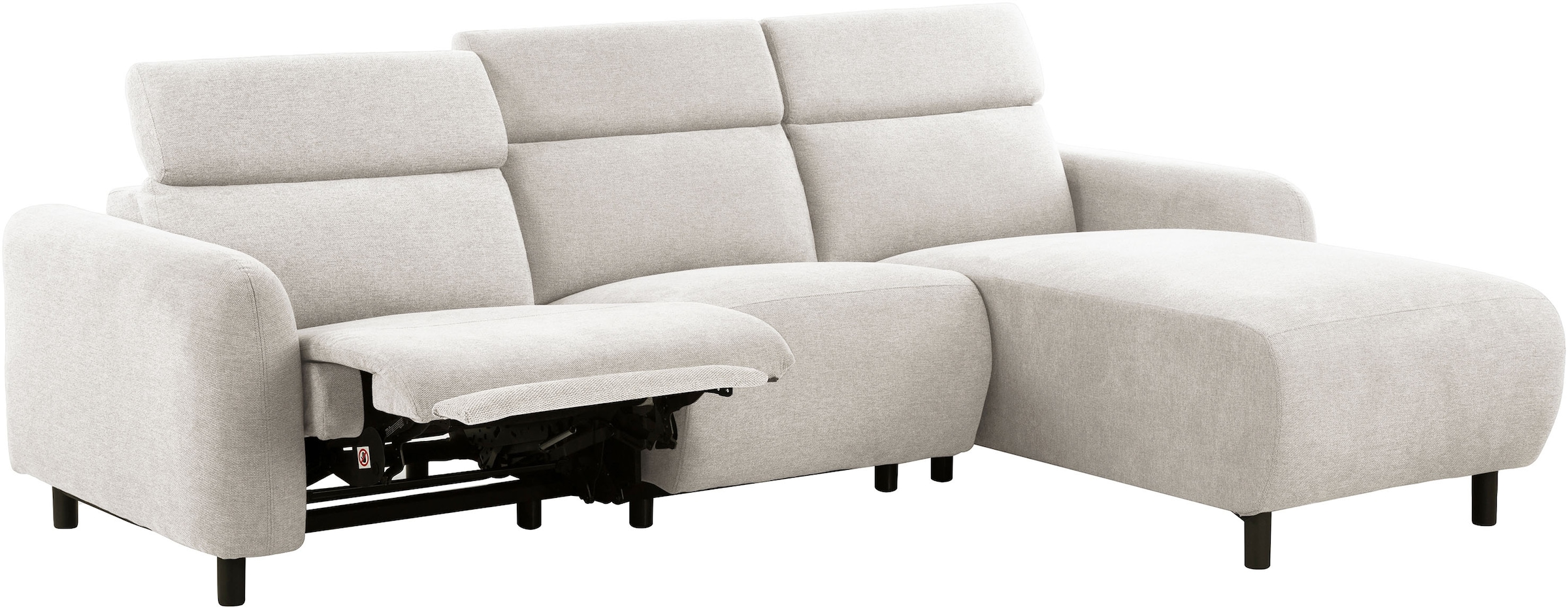 GOODproduct Canapé d'angle »SKAANE Struktur, L-Form, 274 cm, manuelle/elektrische Relaxfunktion,« 274 cm, mit Kopfteilverstellung und man. oder elektr. Relaxfunktion