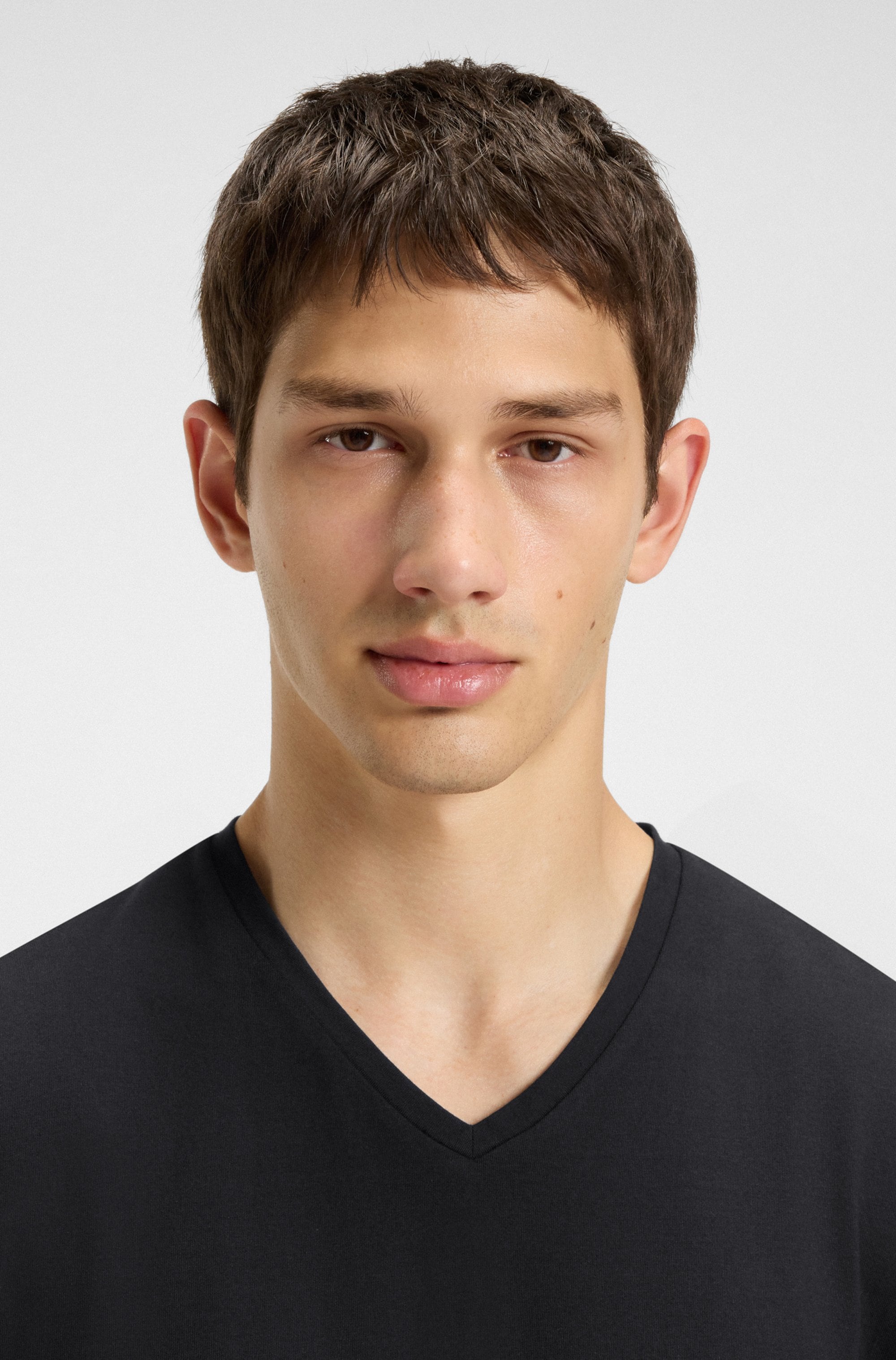 HUGO T-Shirt »HUGO-V« Packung, 2er,  V-Ausschnitt, Slim-Fit, HUGO Logo-Print