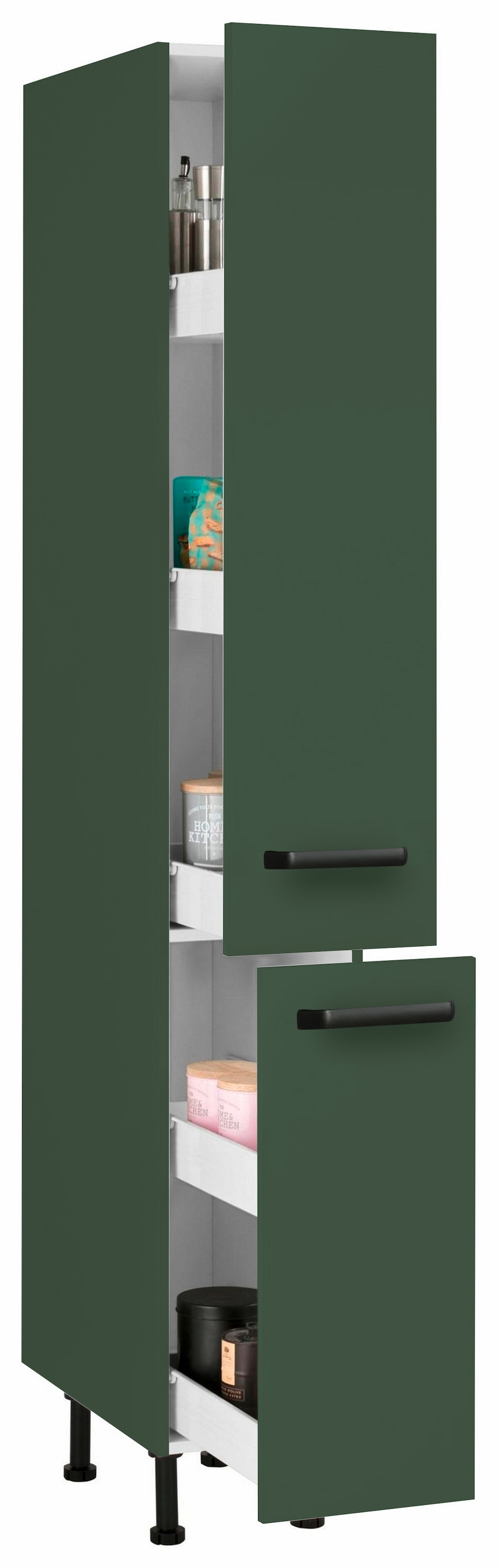 wiho Küchen Armoire à pharmacie »Simi« fonction Soft-Close dans tiroirs et coulisses, pieds réglables