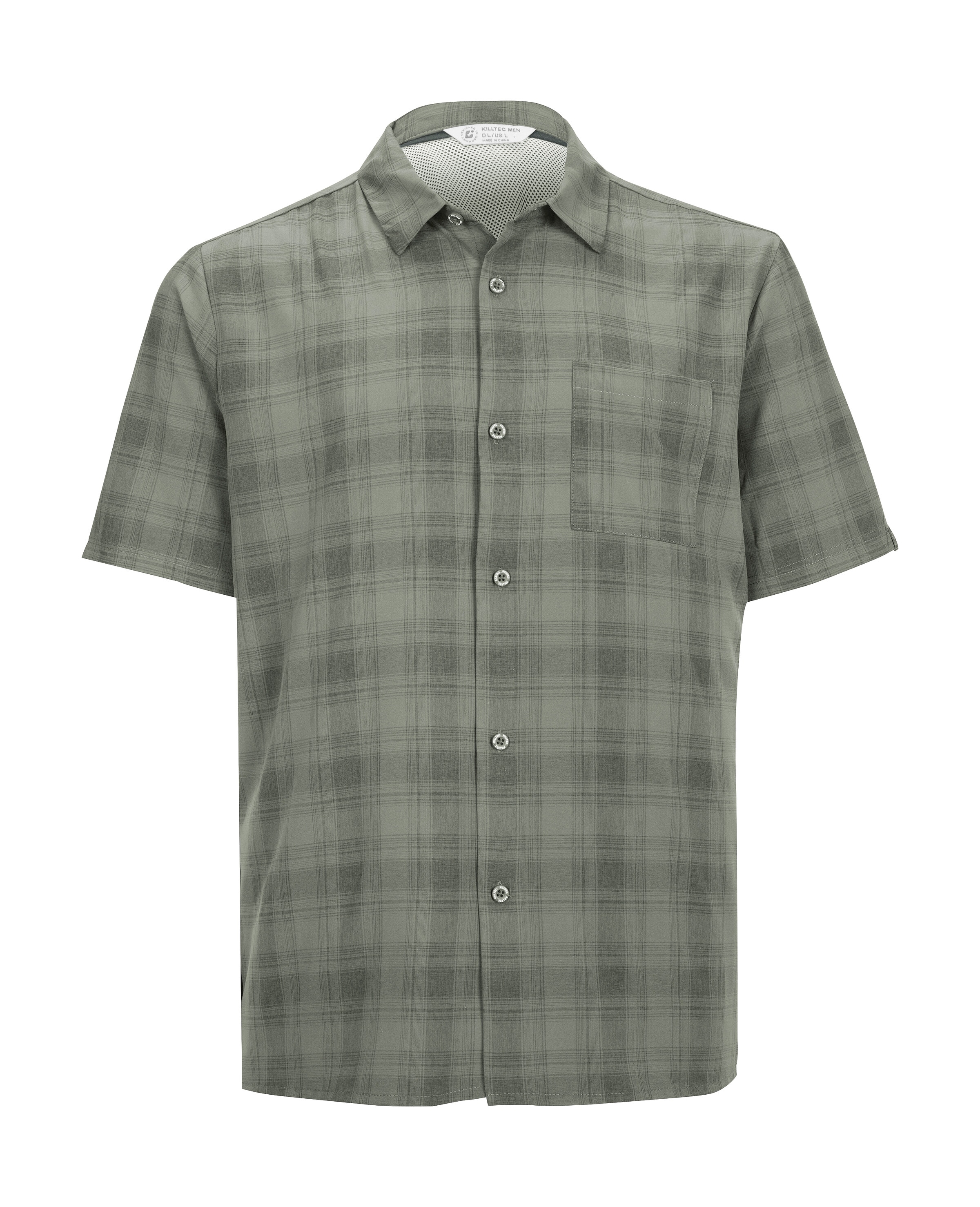 Killtec Chemisier fonctionnel »KOS 98 MN WVN SHRT« Chemise fonctionnelle manches courtes, séchage rapide, évacuation de l'humidité