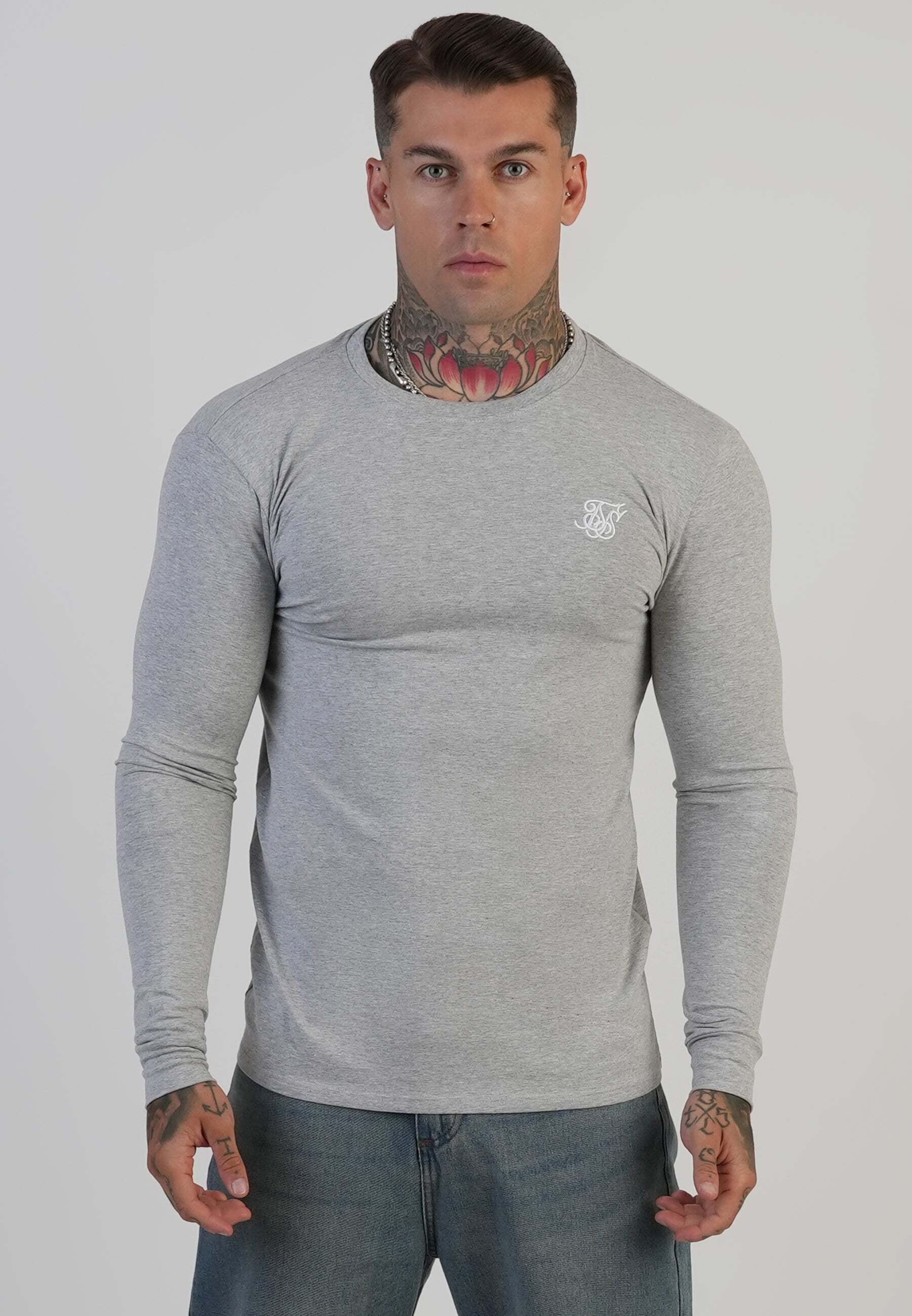 Siksilk T-shirt à manches longues »Siksilk Langarmshirt Essentials Long Sleeve T-Shirt«