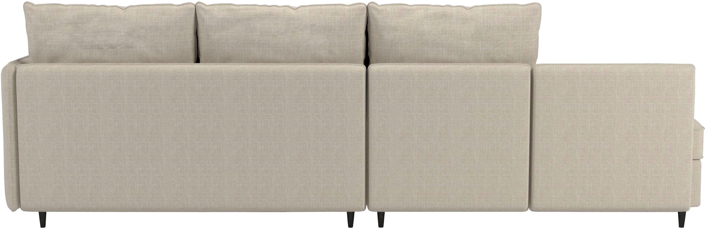 Dorel Home Canapé d'angle »LINDHUS, L-Form, verschiedene Stellvarianten, Schlaf-Liege« Modulsofa, Recamiere, grosser Bettkasten, Cord, Chenille