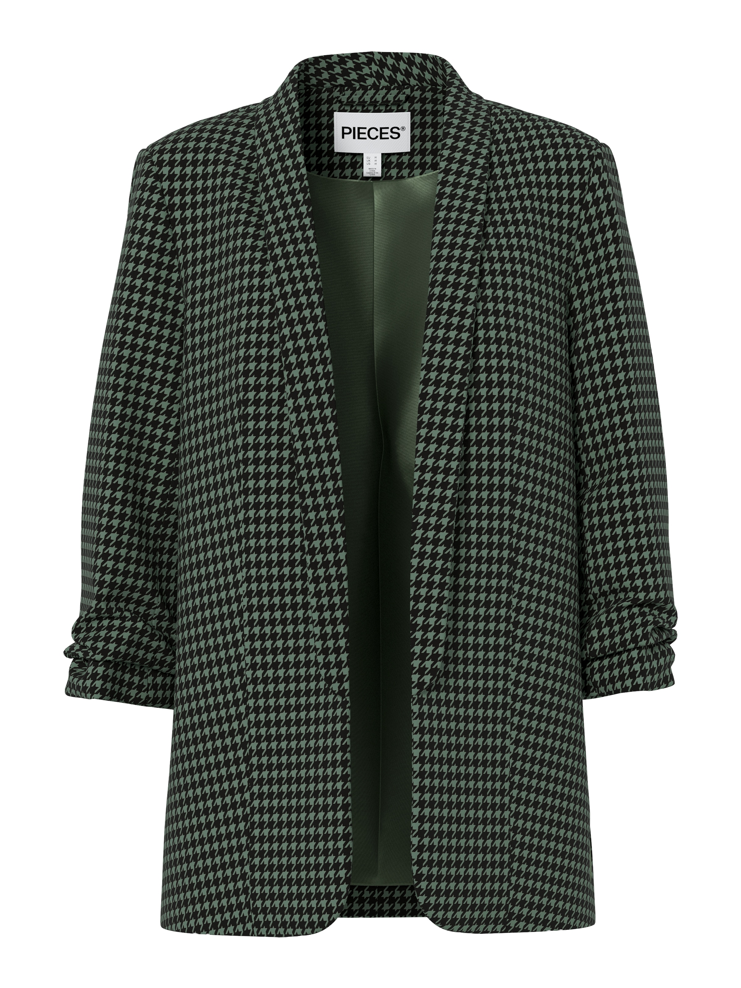 pieces Blazer chemisier »PCBOSELLA 3/4 PRINTED BLAZER NOOS«, mit 3/4 Ärmel
