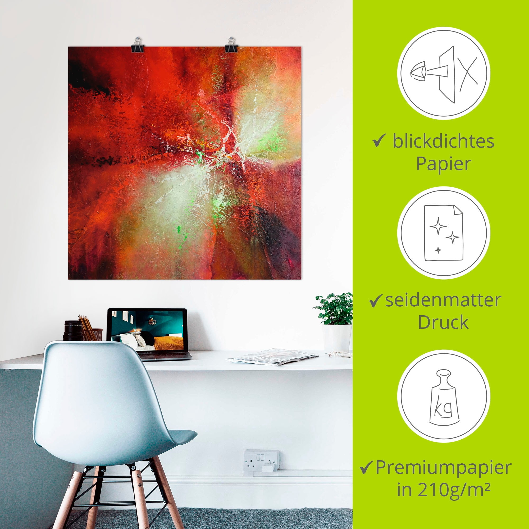 Artland Wandbild »Energie« Gegenstandslos 1 Stk. tlg. als Leinwandbild, Poster in verschied. Grössen