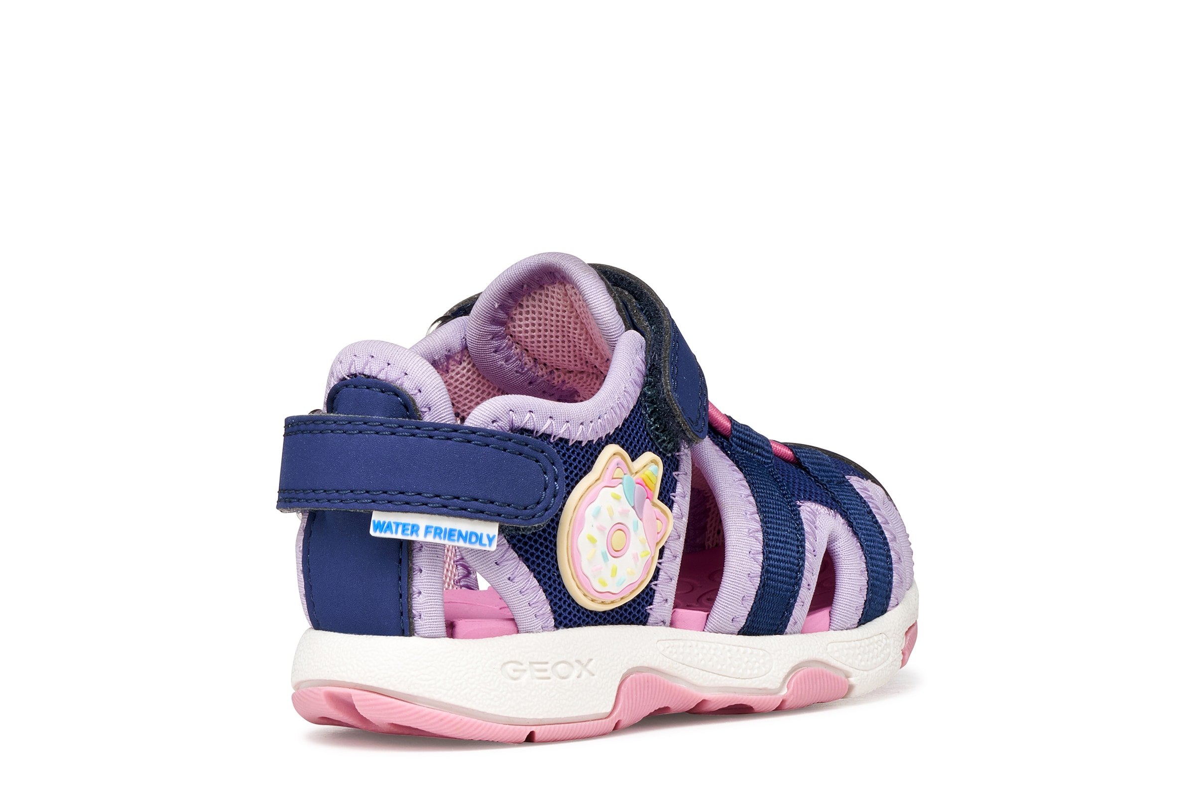 Geox Lauflernschuh »B SANDAL MULTY GIRL«  Babyschuh, Sommerschuh, Klettschuh, Grössenschablone zum Download